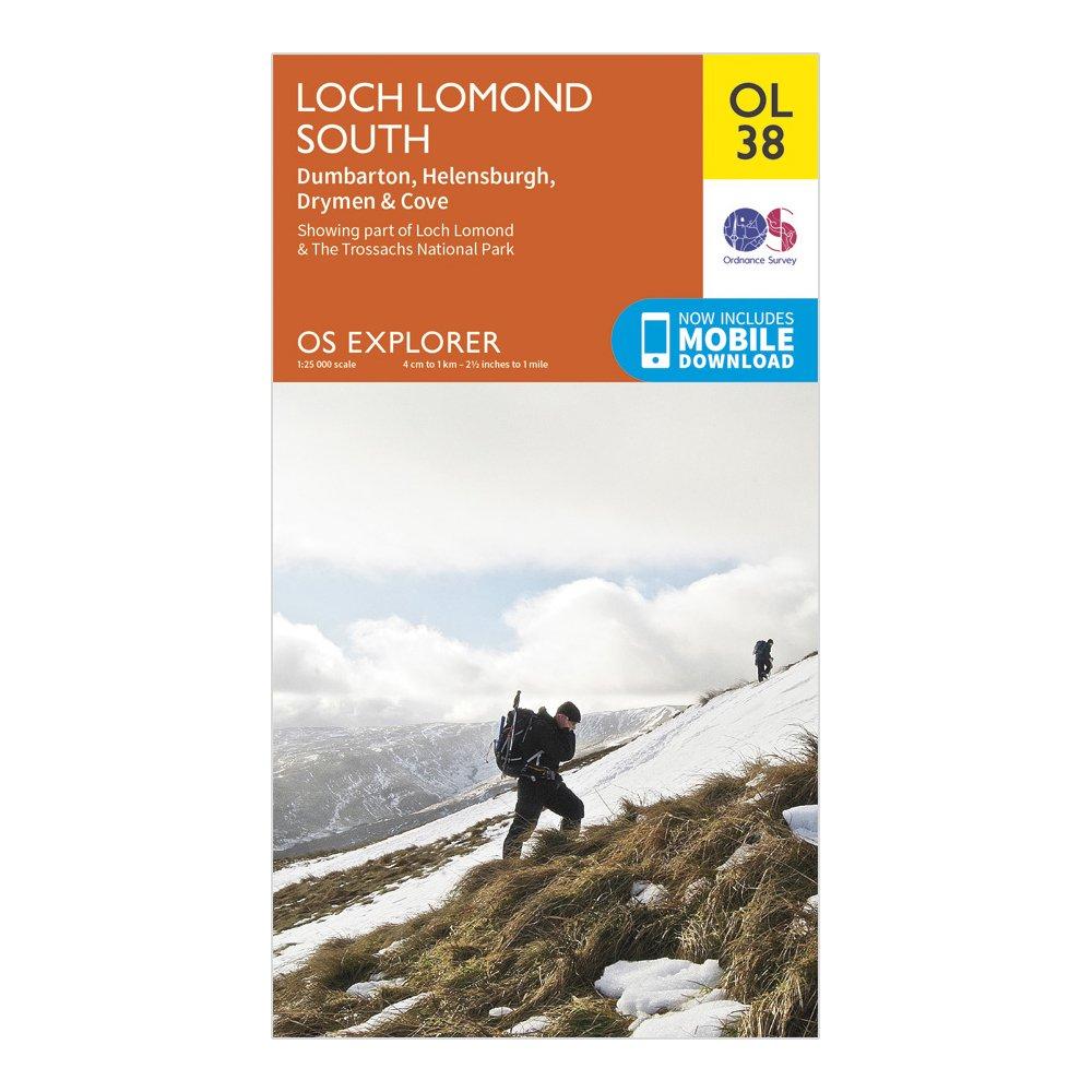 Image of Ordnance Survey Explorer Ol38 Loch Lomond South Map With Digital Version, D