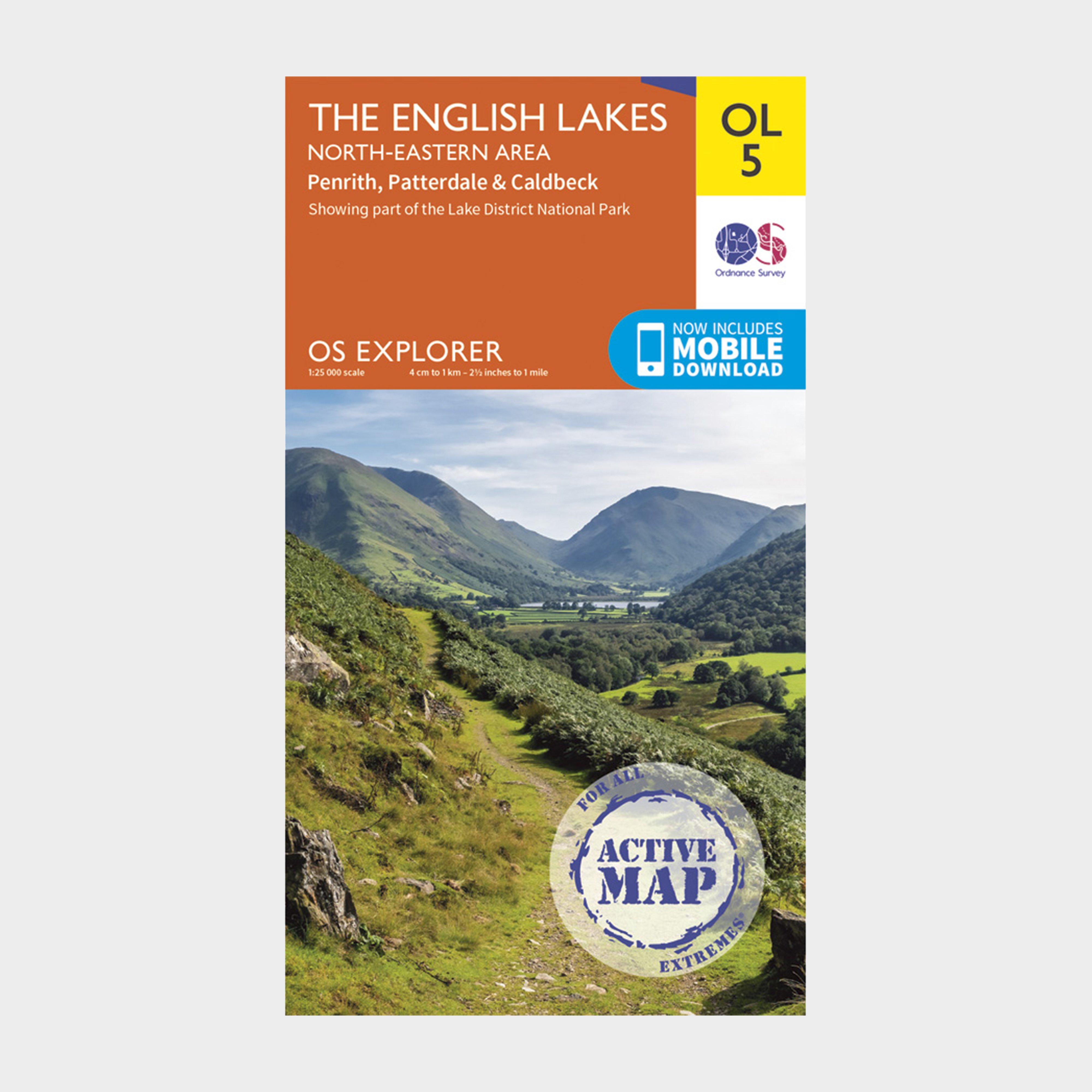 Image of Ordnance Survey Explorer Active Ol5 The English Lakes - North Eastern Area Map With Digital Version, D