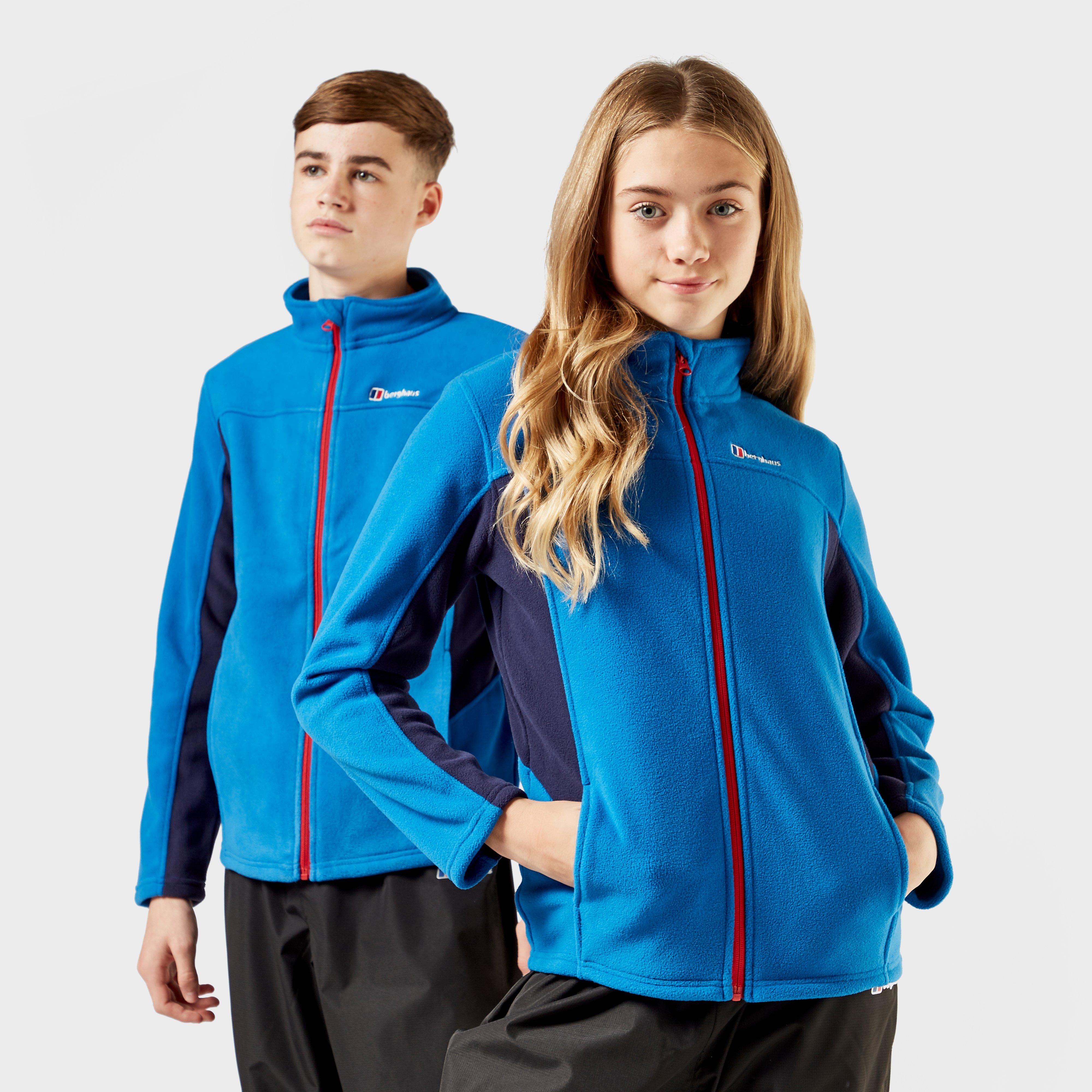 Image of Berghaus Kids' Tyndrum Full Zip Fleece Jacket - Blue, Blue