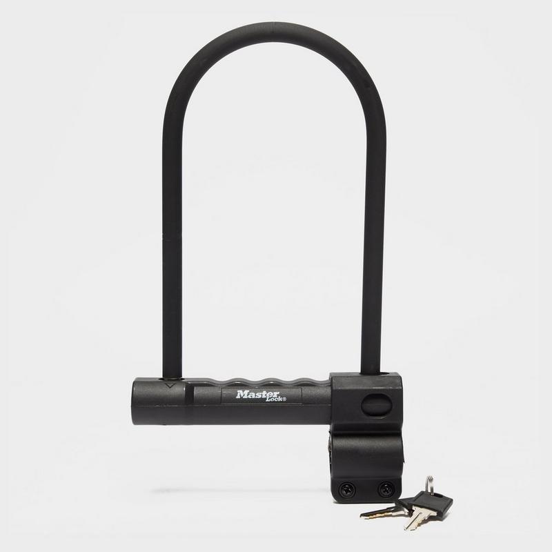 Millets Masterlock 12Mm D-Lock 200Mm X 100Mm + Carrier Bracket - Black, Black