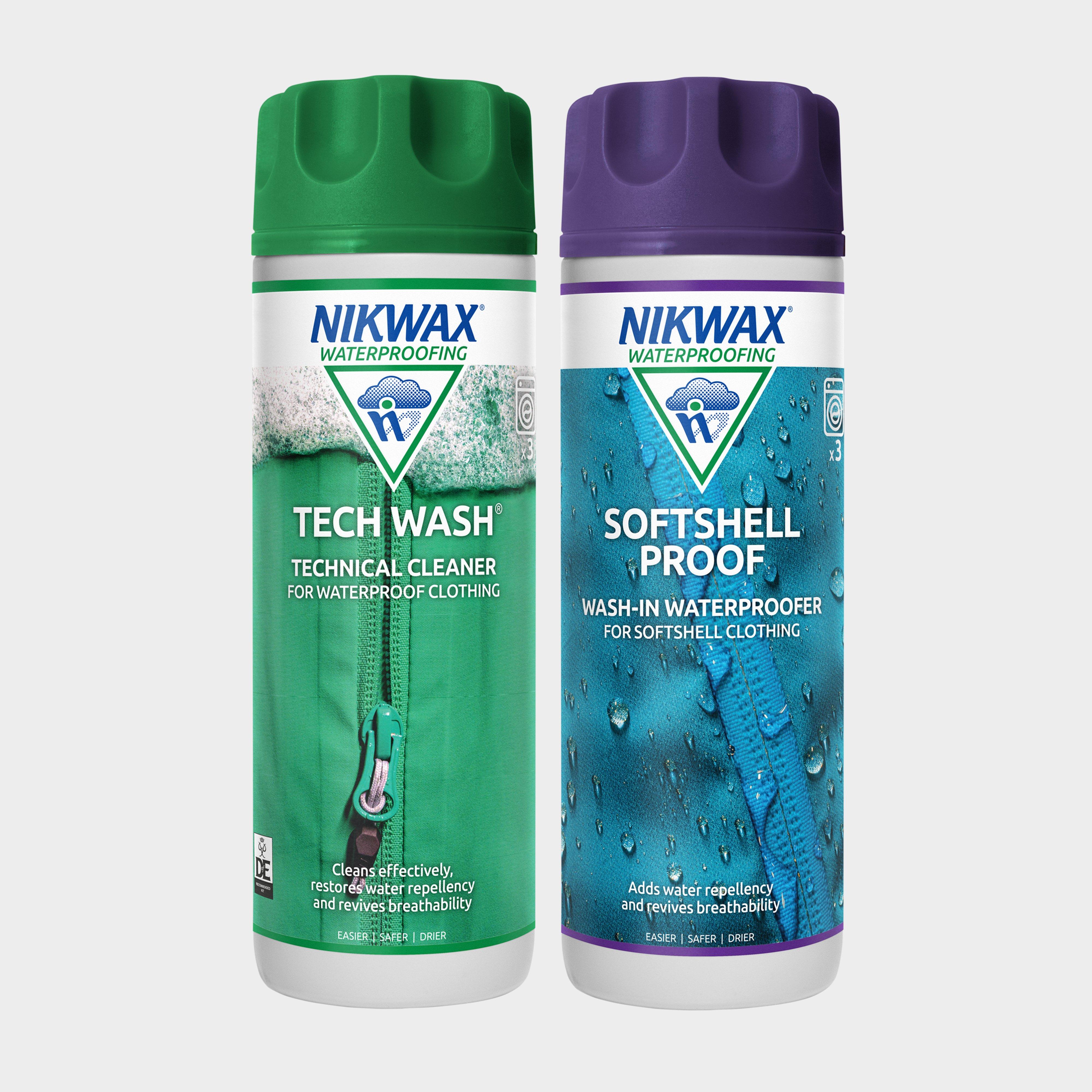 Image of Nikwax Softshell Proof™ Wash-In Twin Pack 300Ml - Green, Green