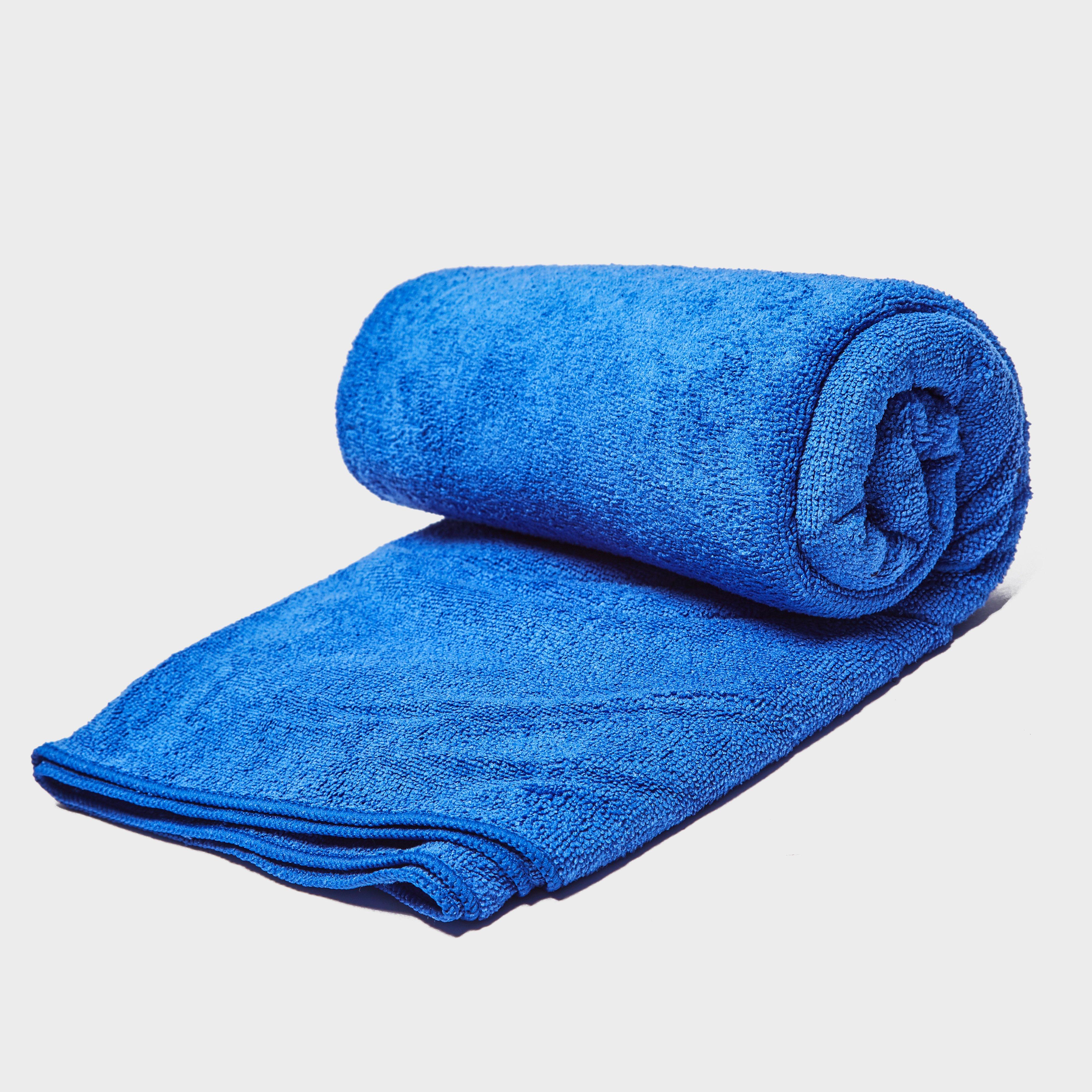 Image of Eurohike Terry Travel Towel Extra Large - Blue, Blue