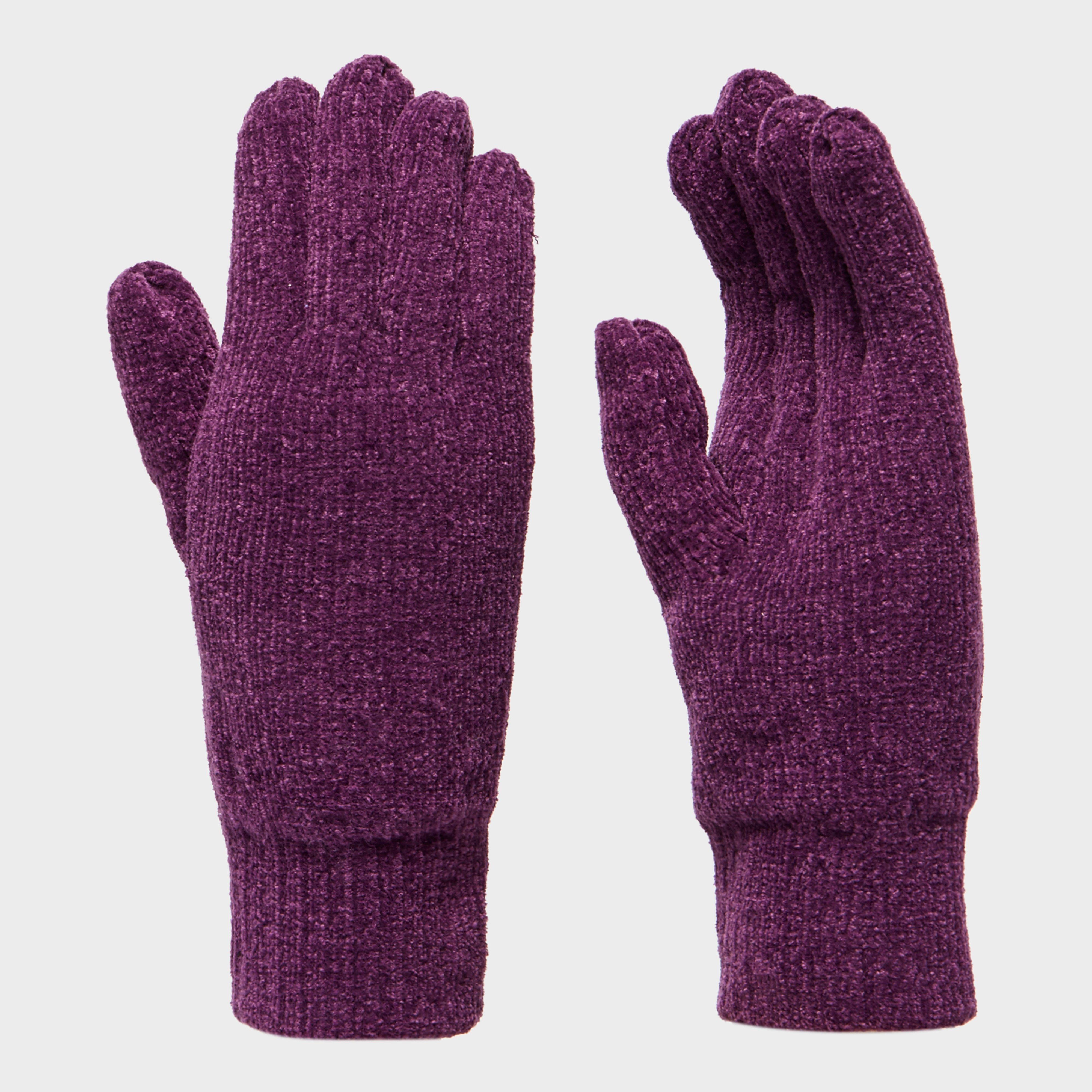 Image of Peter Storm Women's Thinsulate Chennile Gloves - Purple, Purple