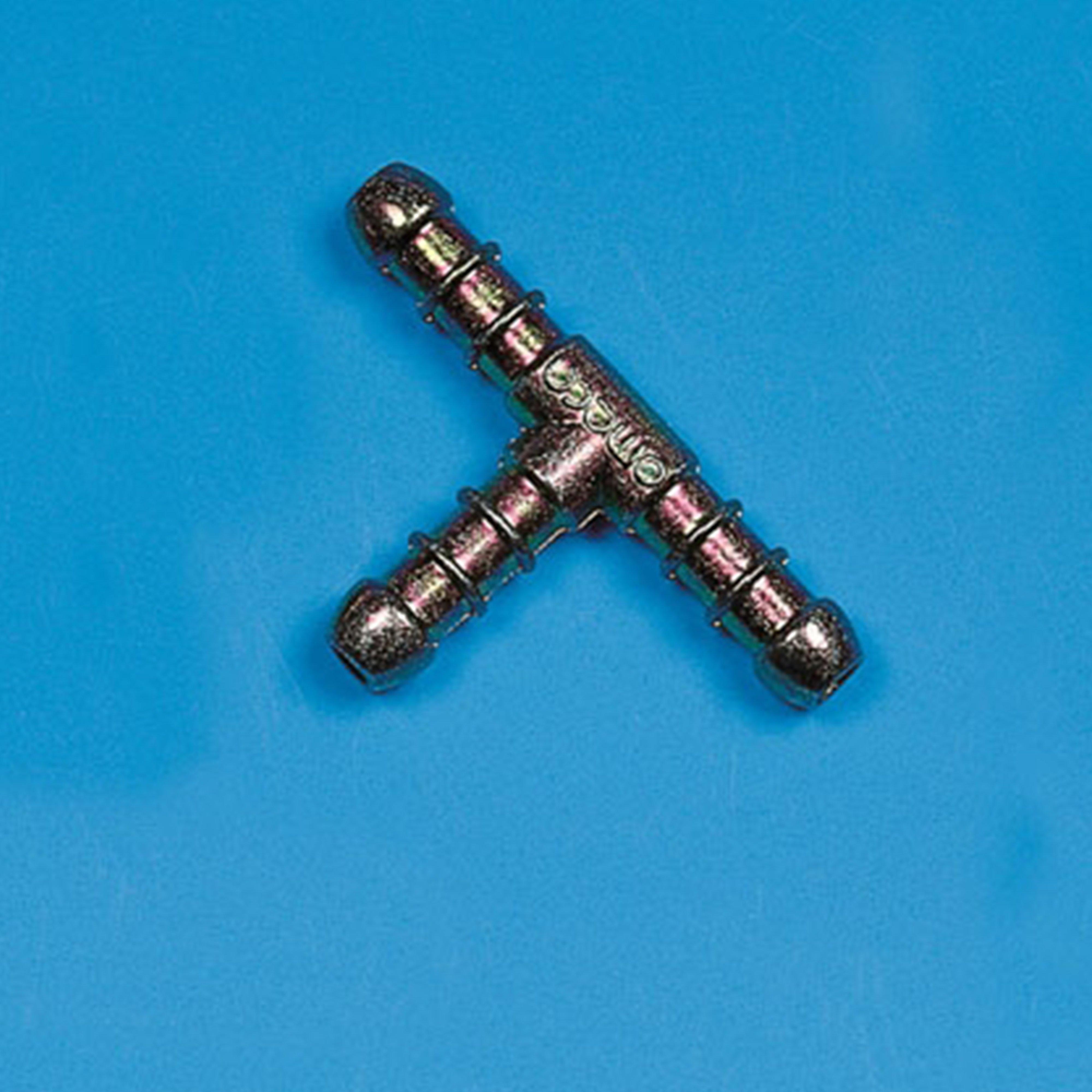 Image of Continental Gas T-Connector - Silver, Silver