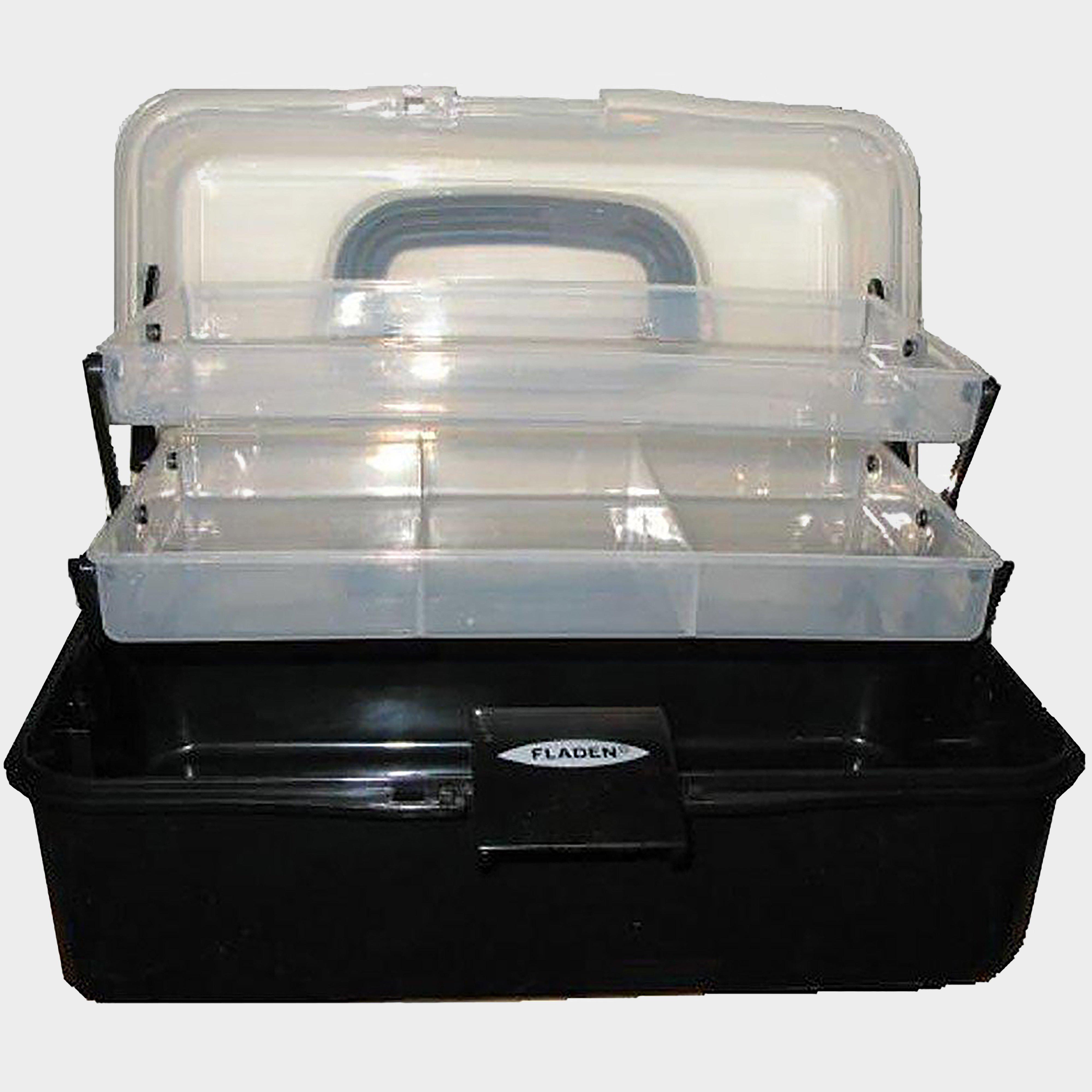 Image of Fladen Two Tray Cantilever Box Medium - Black, Black