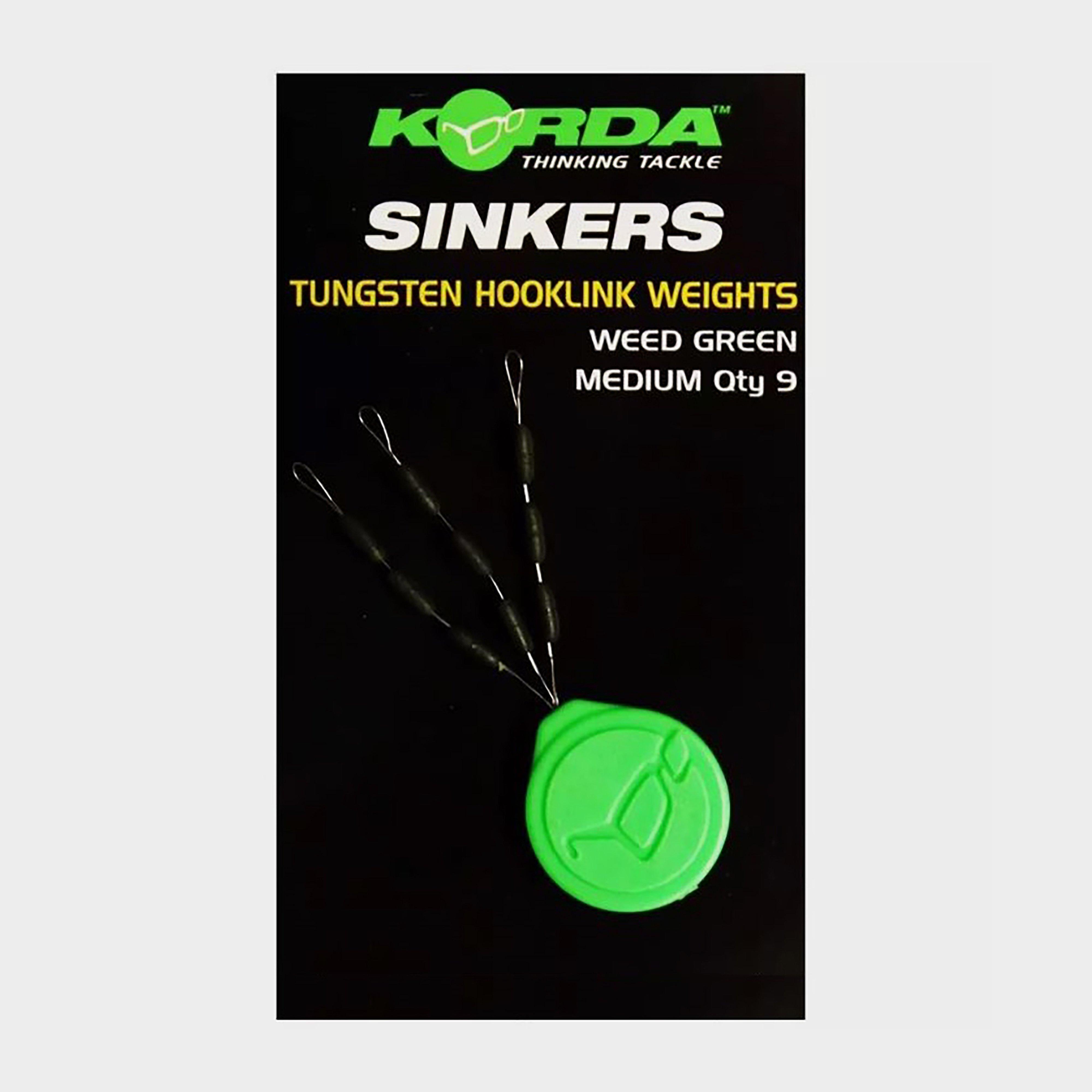 Image of Korda Sinkers Medium Weed Green, MEDIUM