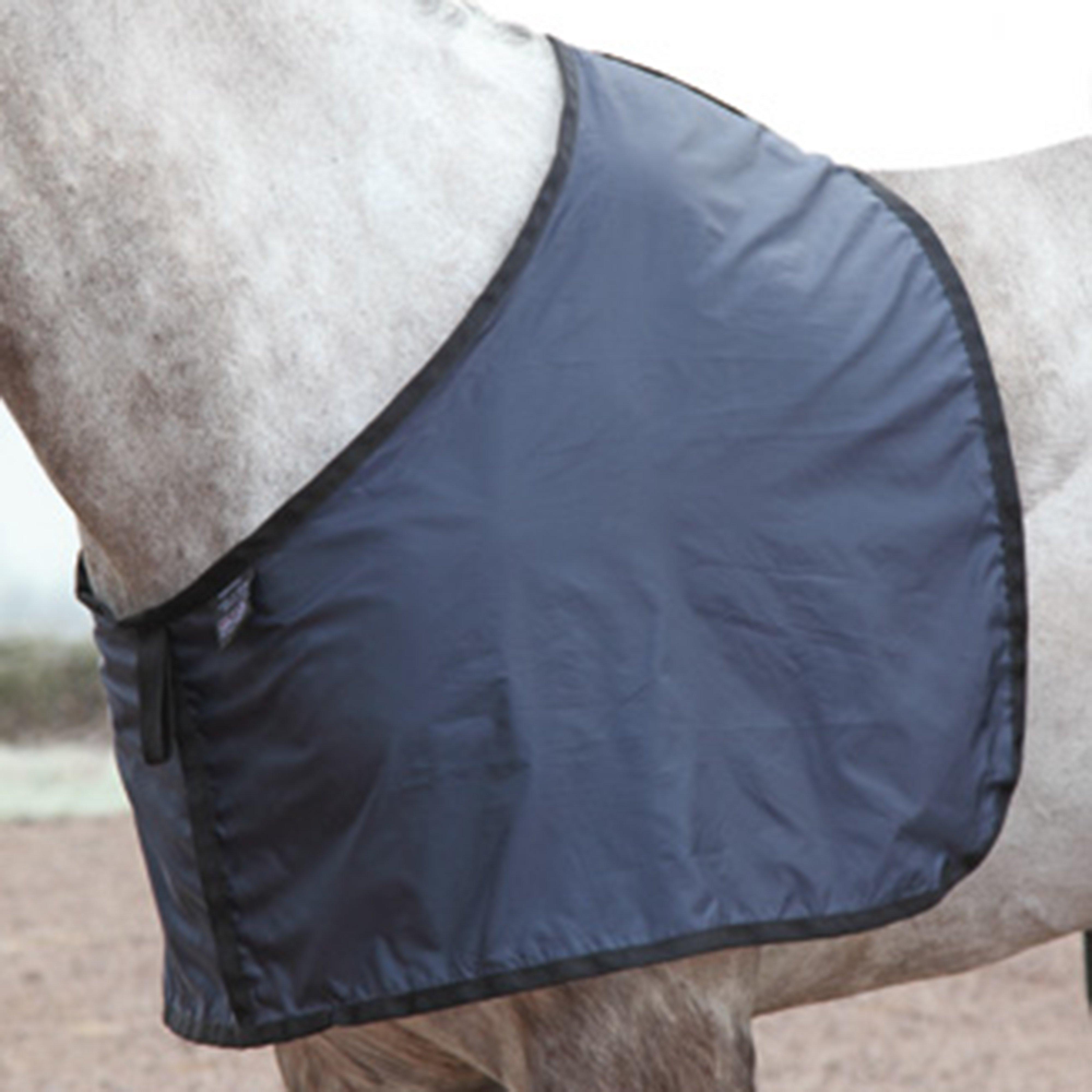 Image of Shires Satin Anti-Rub Bib - Blue, Blue