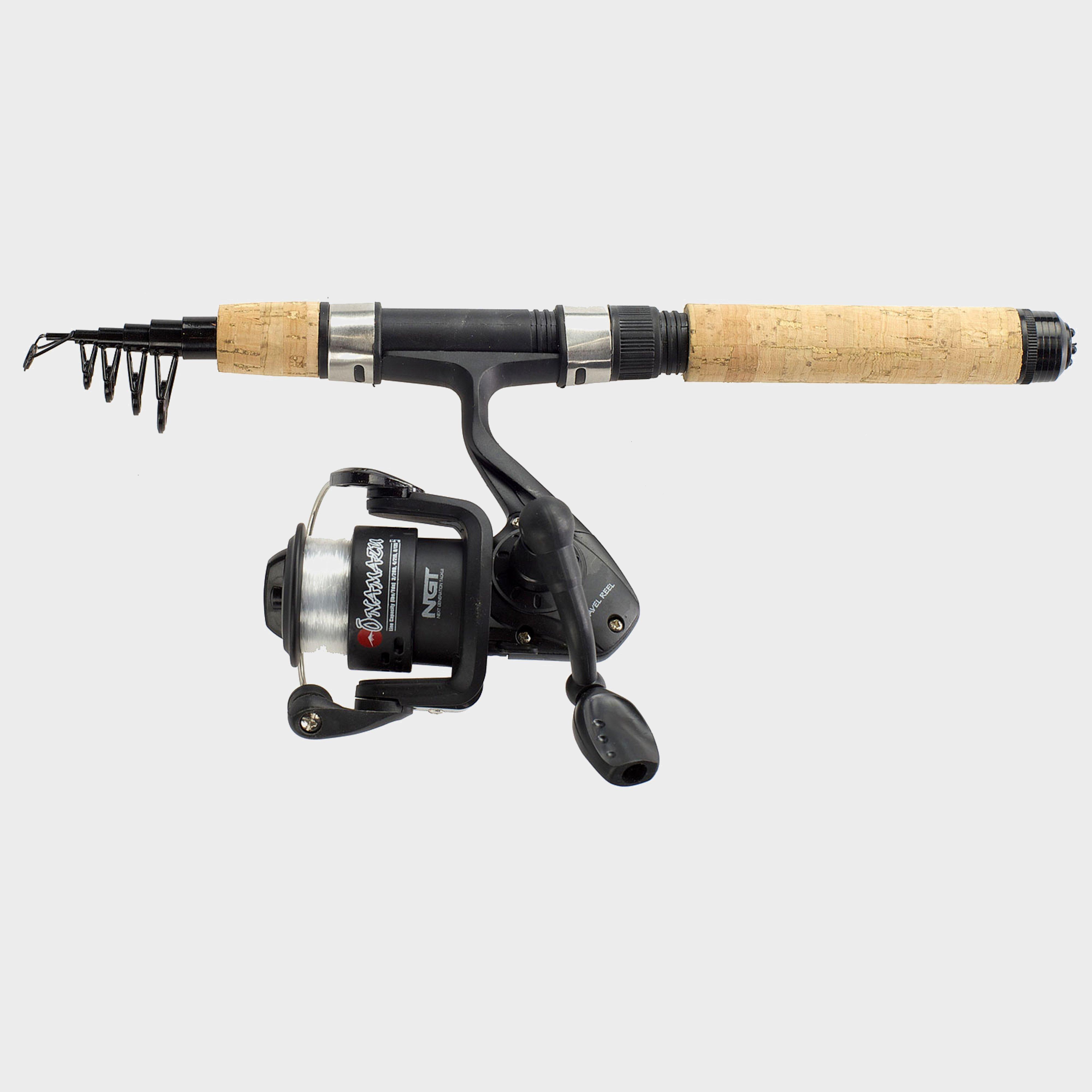 Image of Ngt Onamazu Telescopic Rod & Reel Combo - Brown, Brown