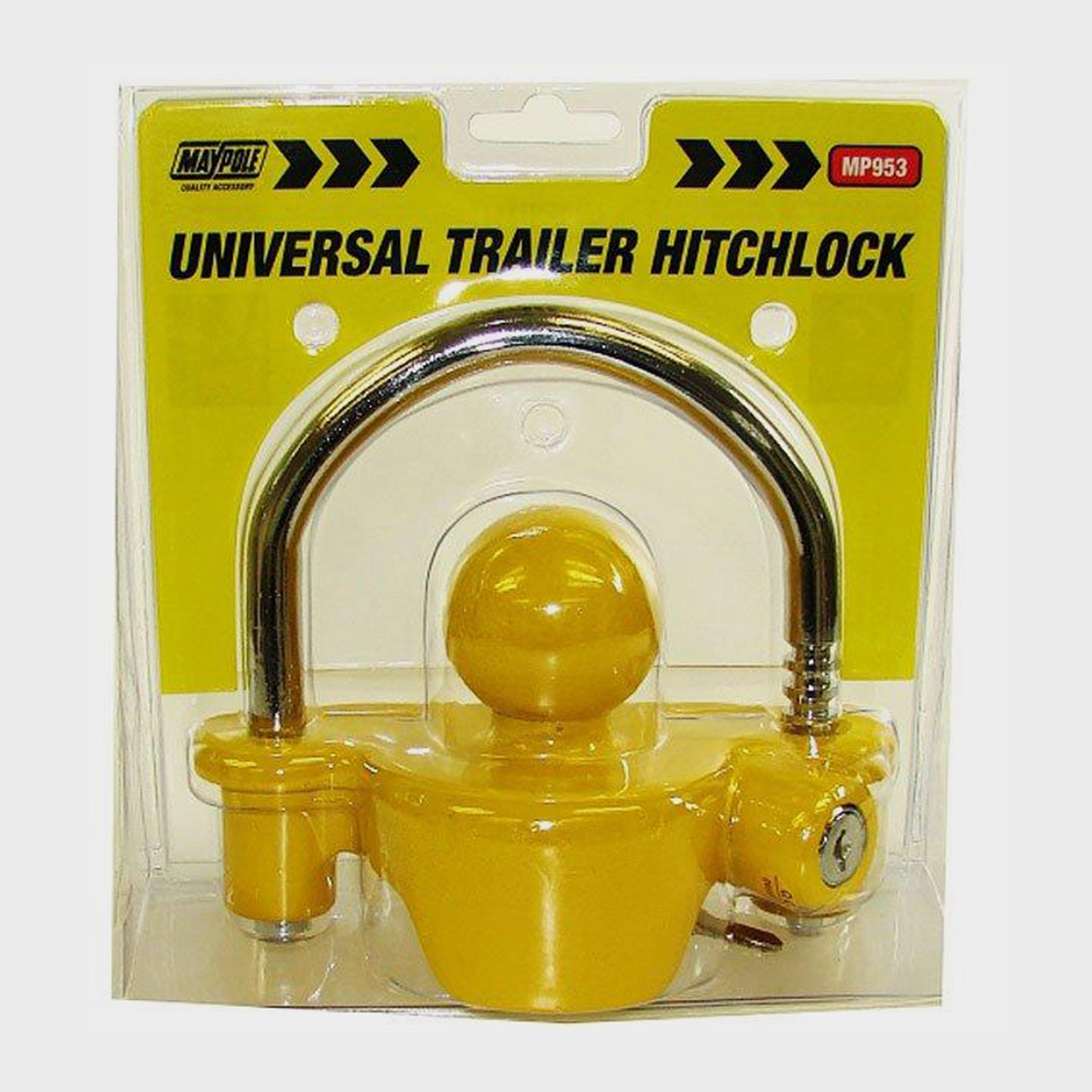 Image of Maypole Universal Trailer Hitchlock - Yellow, Yellow