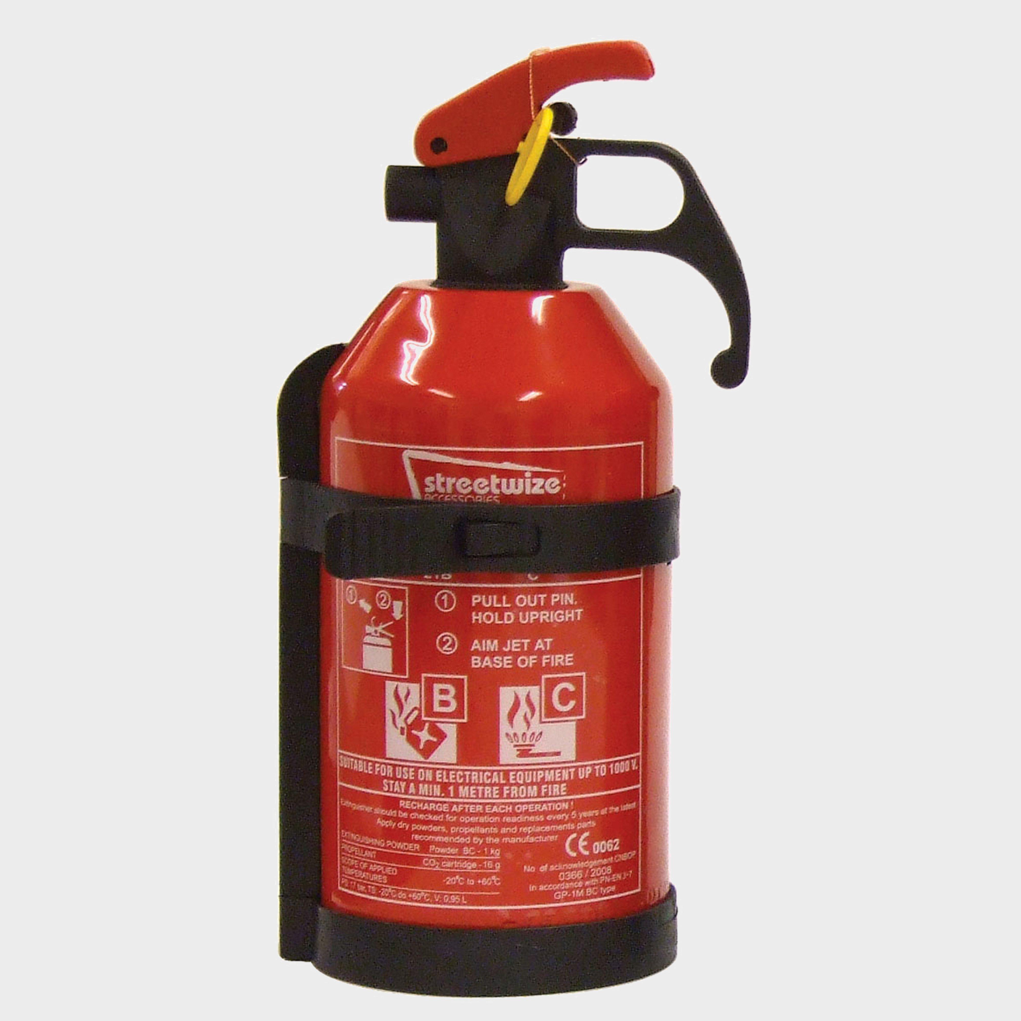 Image of Streetwize 1Kg Dry Powder Bc Fire Extinguisher - Red, Red