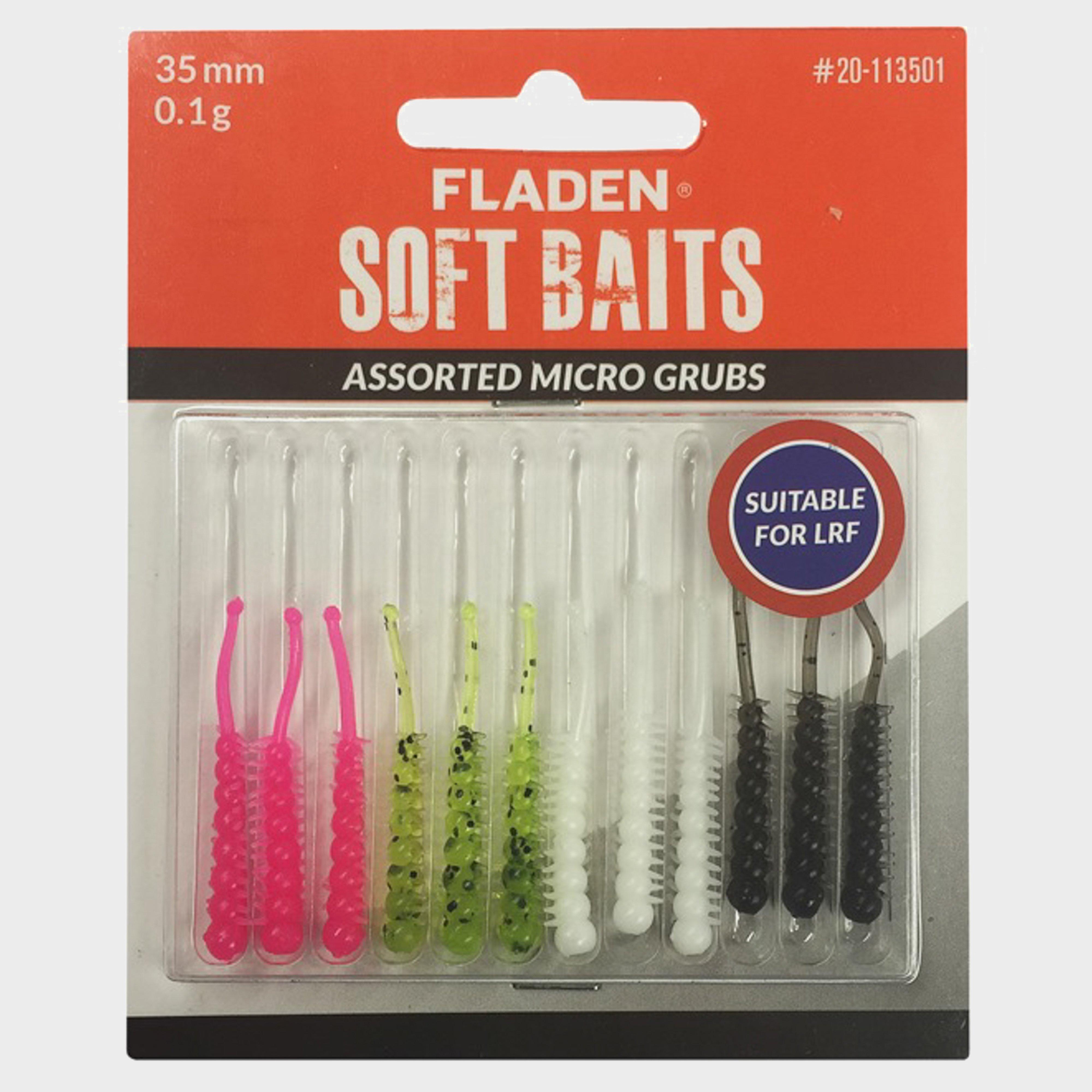 Photos - Bait Fladen Soft Baits Assorted Micro Grubs 35mm 0 1g 1, Multi Coloured 