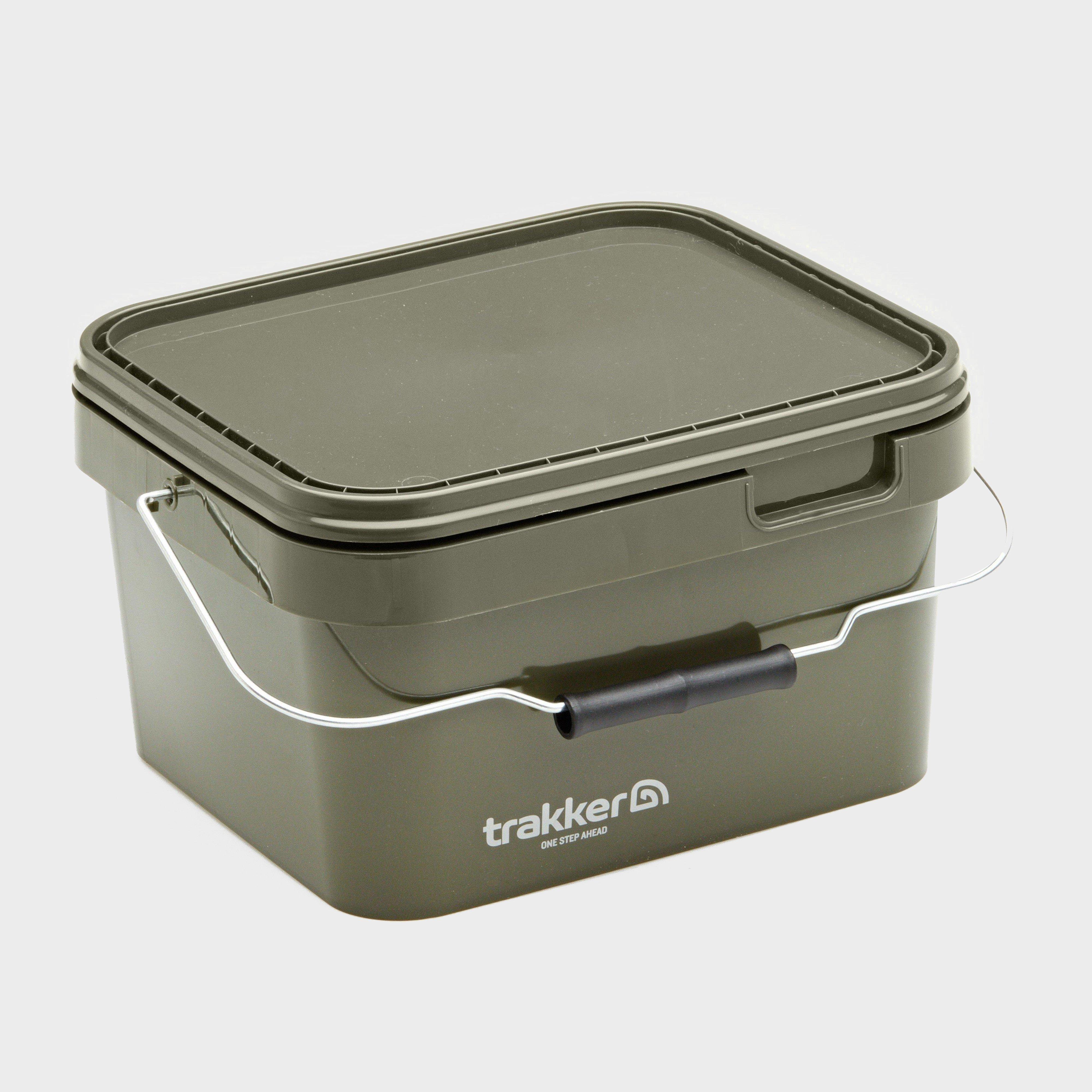 Image of Trakker 5 Ltr Olive Square Bucket - Green, Green