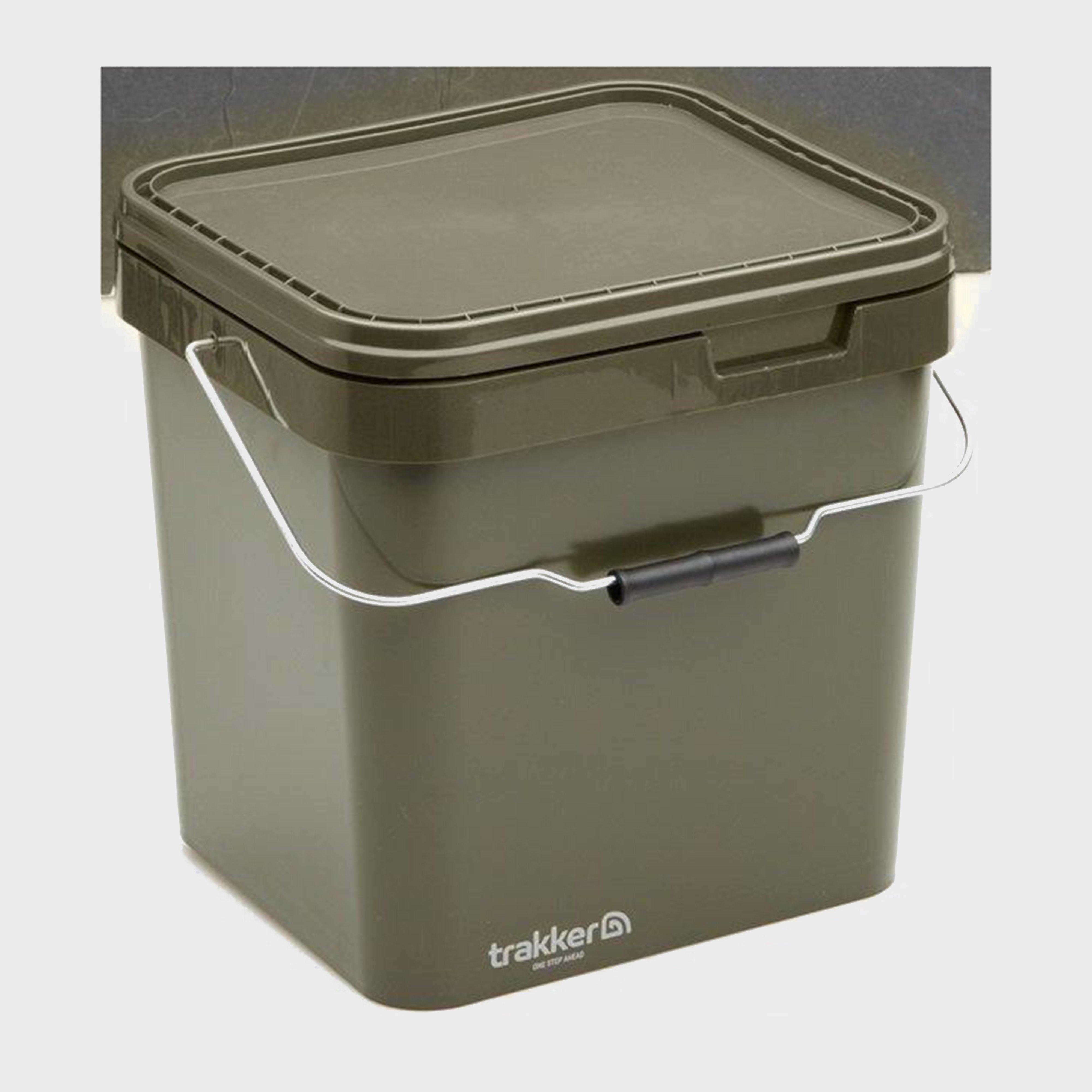 Image of Trakker 17 Ltr Olive Square Bucket - Red, Red