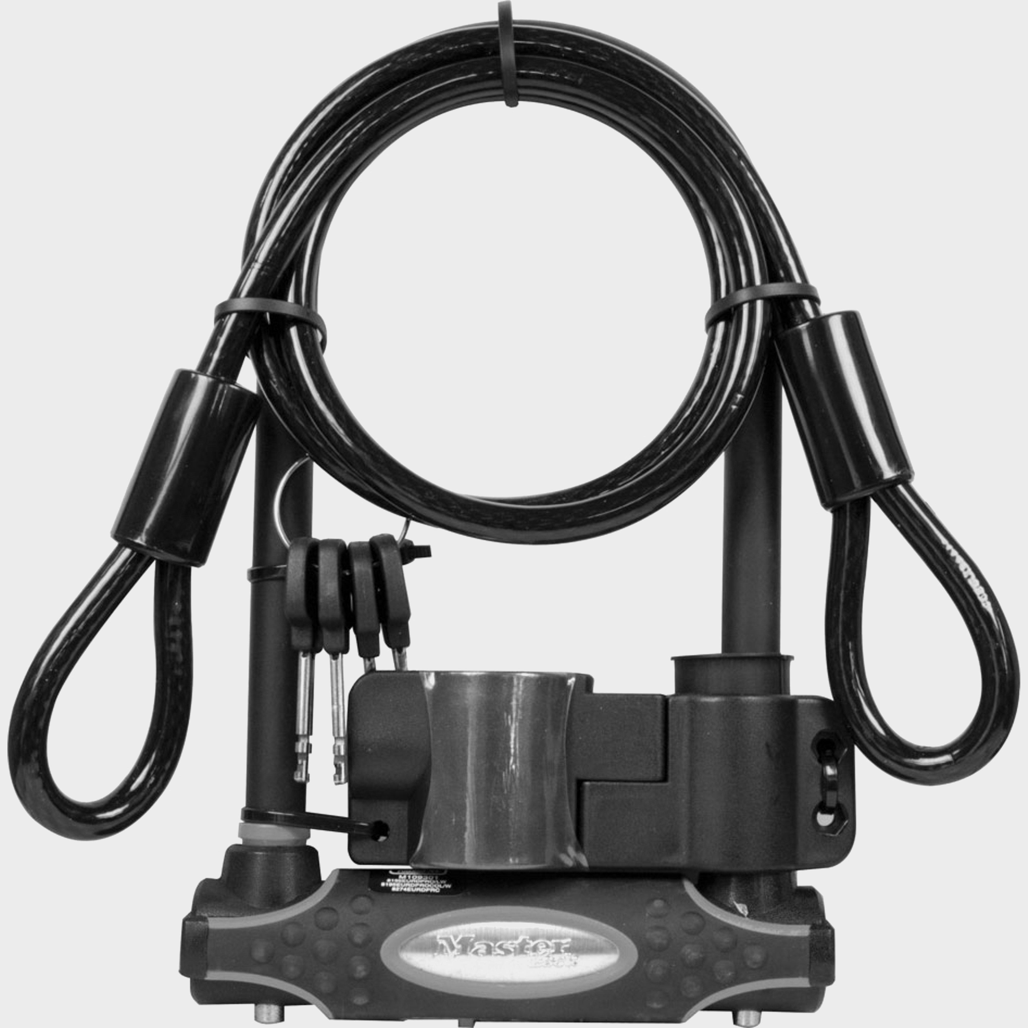 Masterlock Masterlock Gold 13Mm D-Lock 1200Mm Cable - Black, Black Masterlock Masterlock Gold 13Mm D-Lock 1200Mm Cable - Black, Black