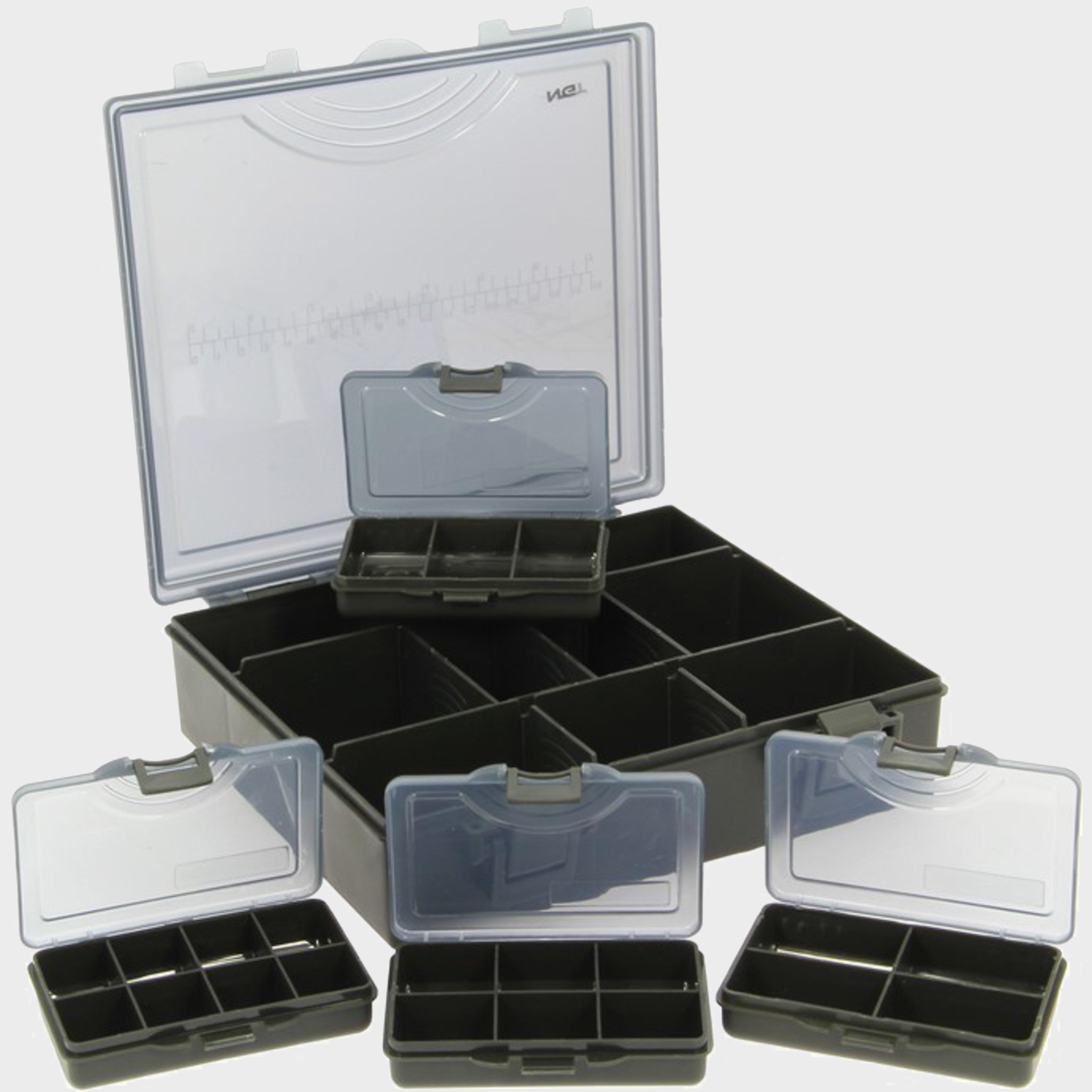 Image of Ngt Deluxe Tackle Box & Four Boxes Small - Black, Black