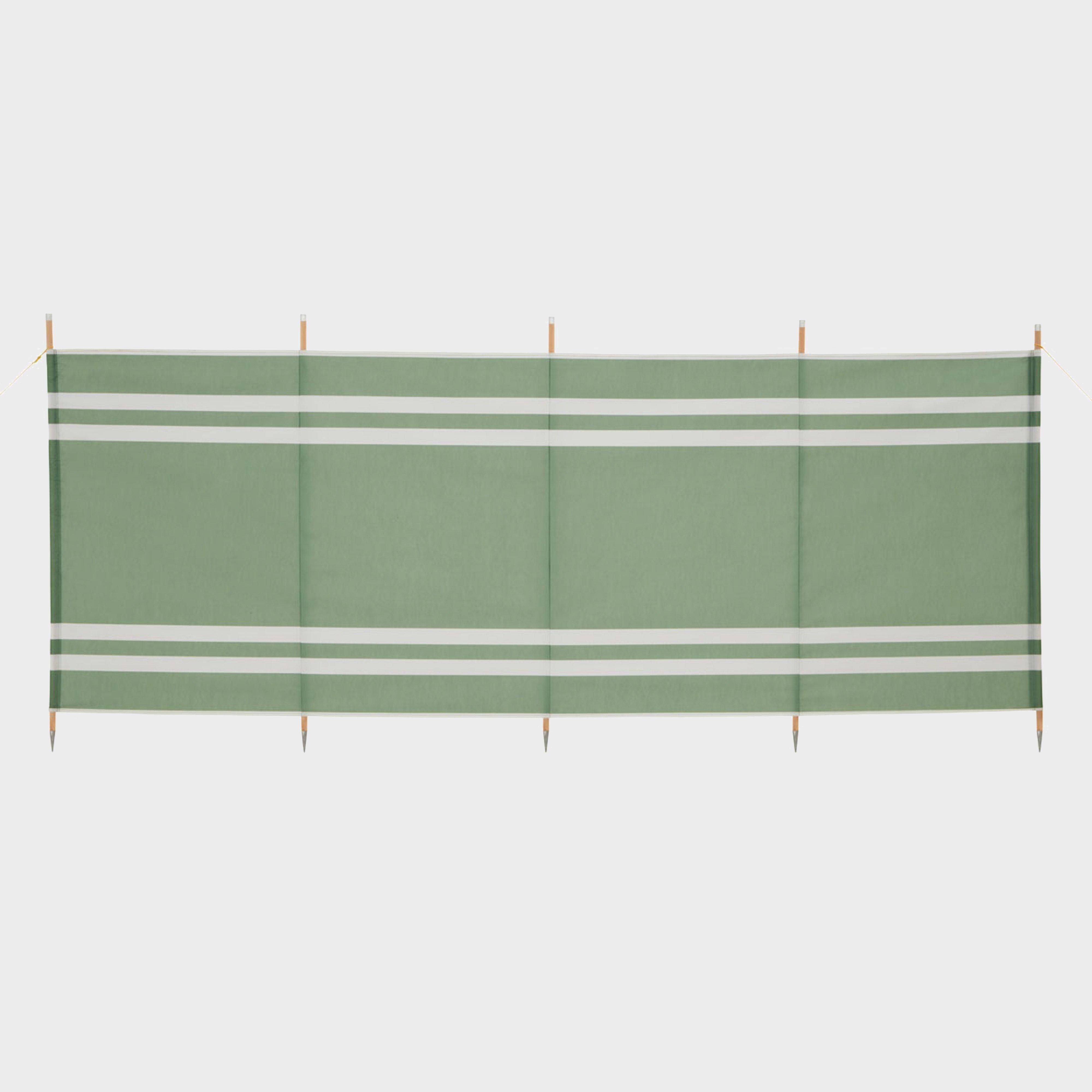 Hi-Gear Hi-Gear 5-Pole Wooden Windbreak - Green, Green