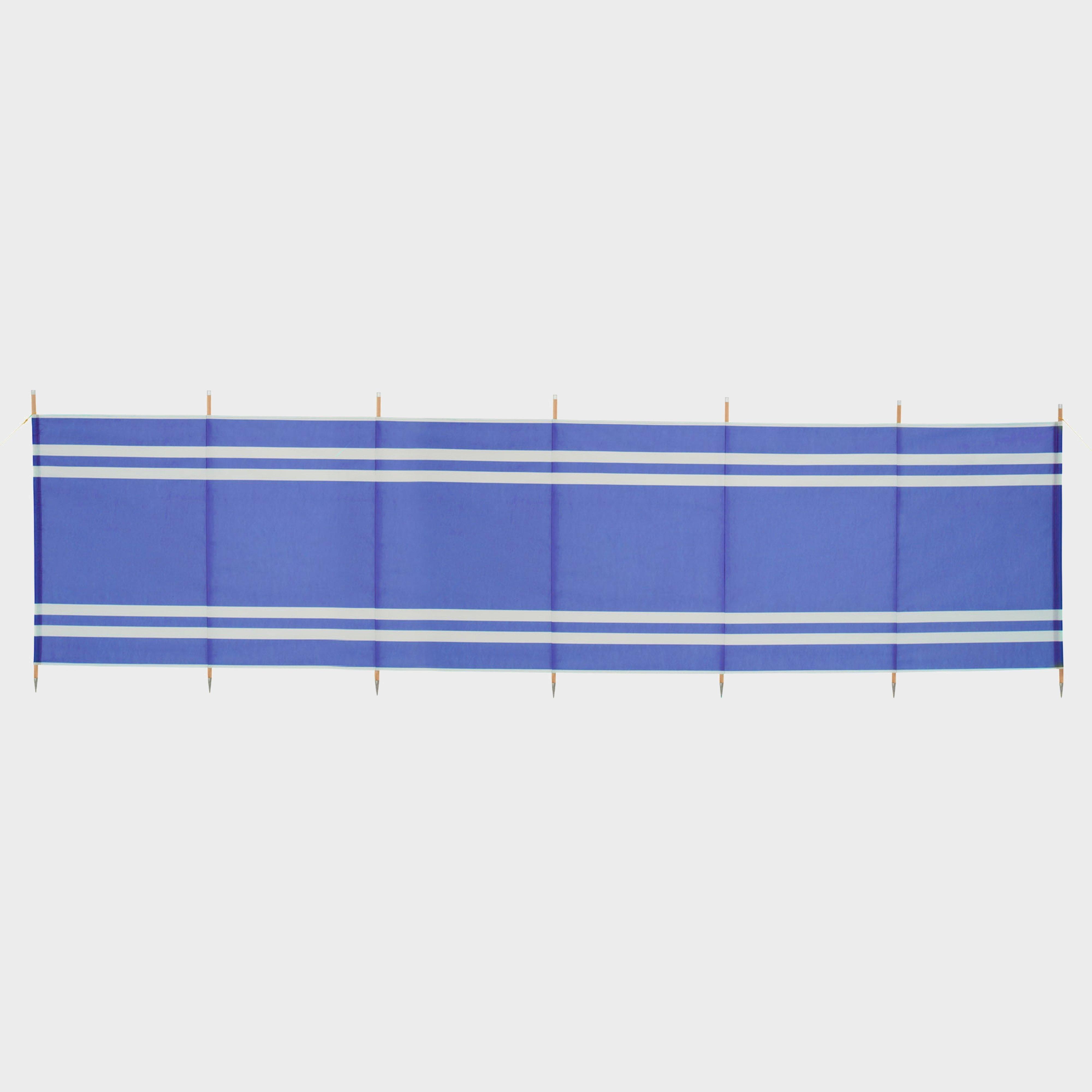 Image of Hi-Gear 7-Pole Wooden Windbreak - Blue, Blue
