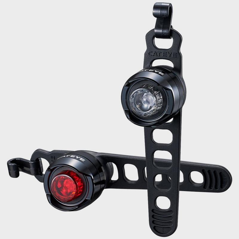 Millets Cateye Orb Bike Light Set - Black, Black