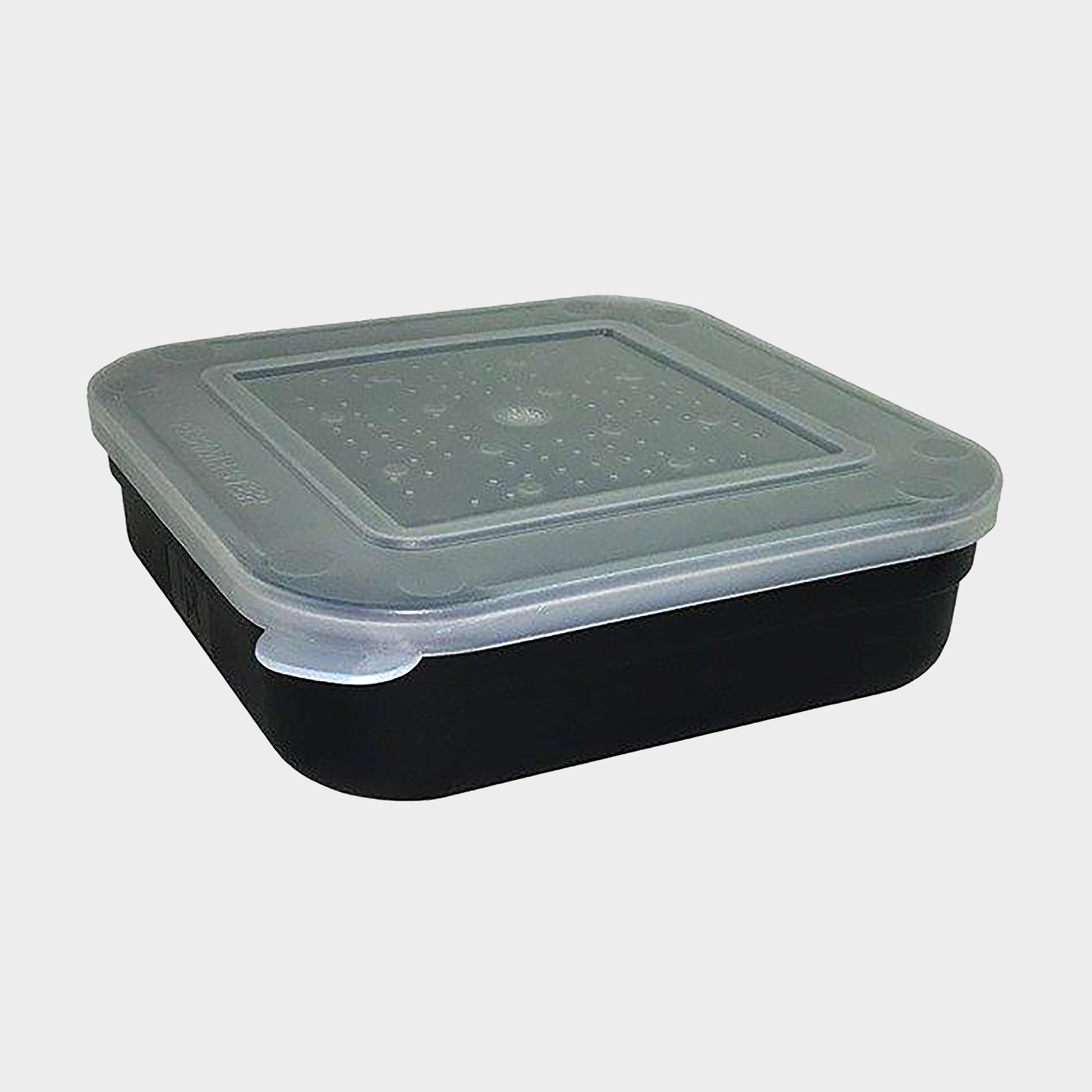 Image of Fladen Fishing Black 1.5 Pint Square Bait Box, Black