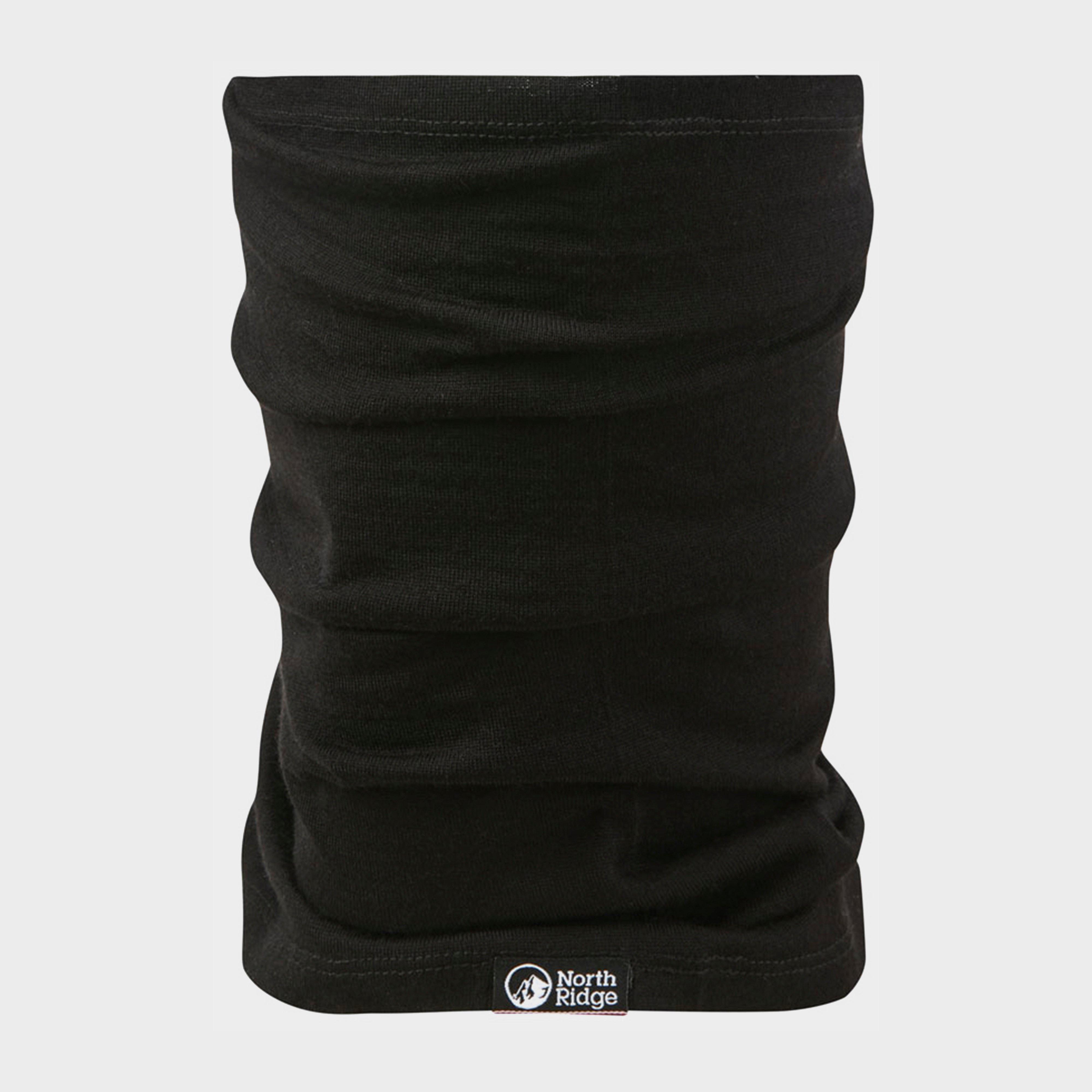Image of North Ridge Convect Merino Snood - Black, BLACK