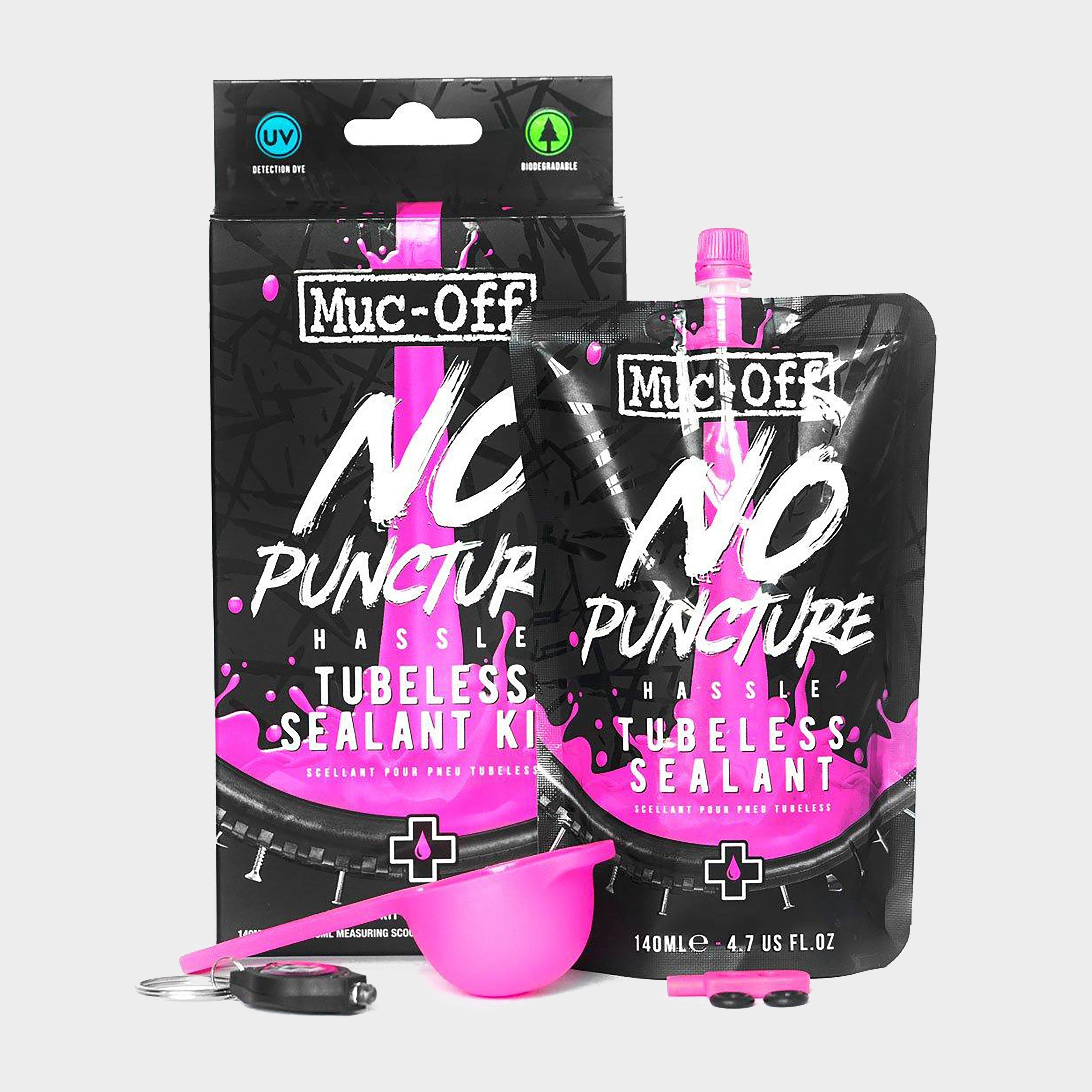 Image of Muc Off No Puncture Hassle Tubeless Sealant (140Ml Kit) - Pink, PINK