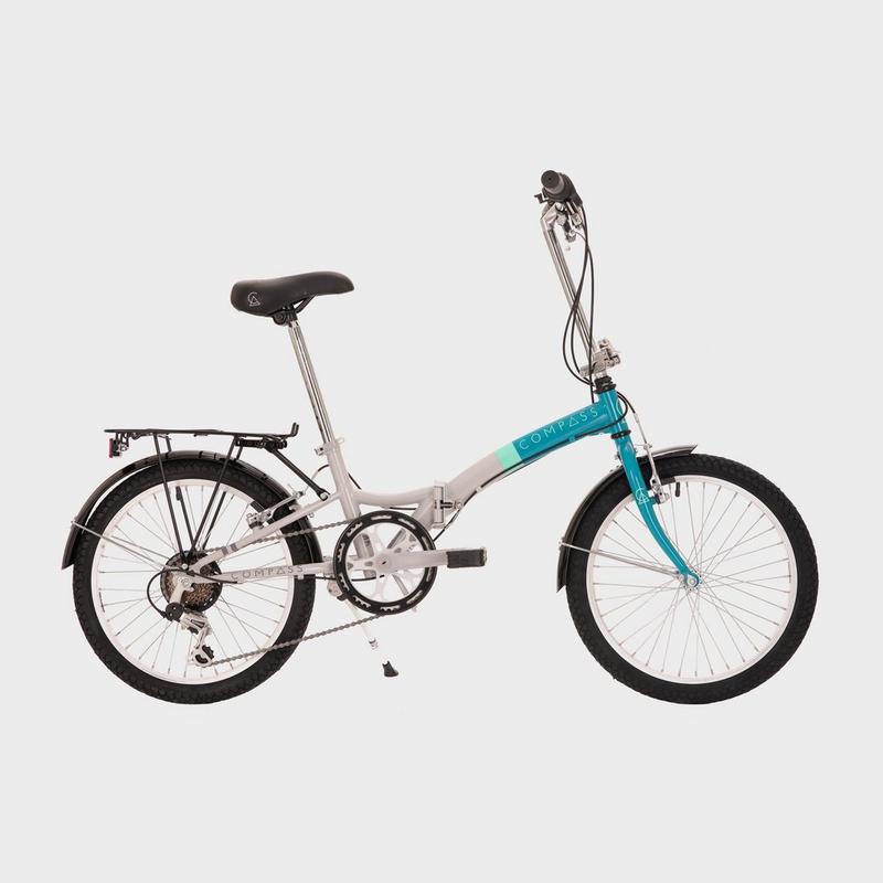 Millets Compass 'Northern' Folding Bike - Blue, Blue