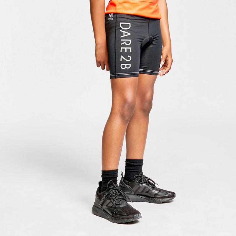 Millets Dare2b Kids' Gradual Cycling Shorts - Black, Black