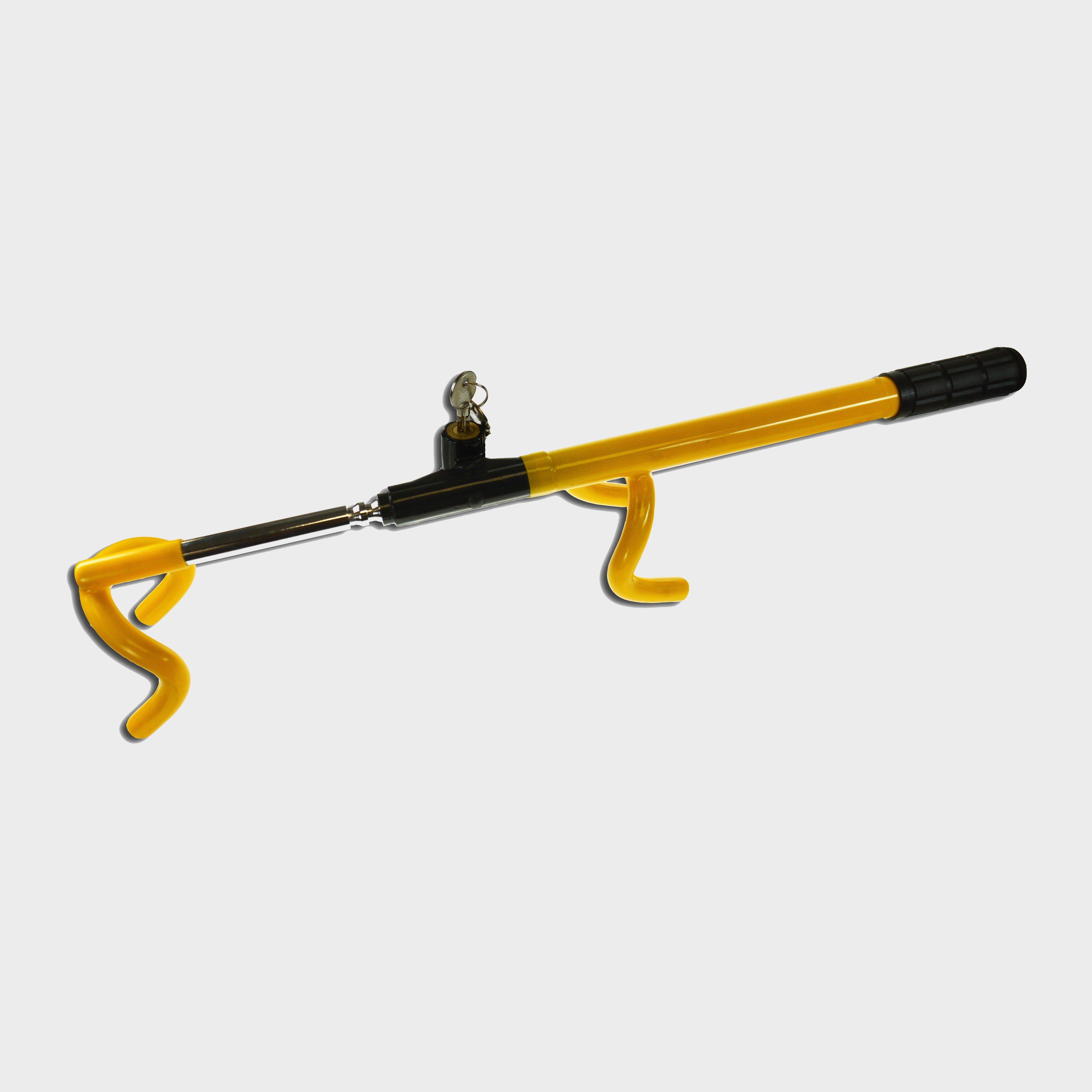 Image of Maypole Steering Wheel Lock Double Hook - Yellow, Yellow