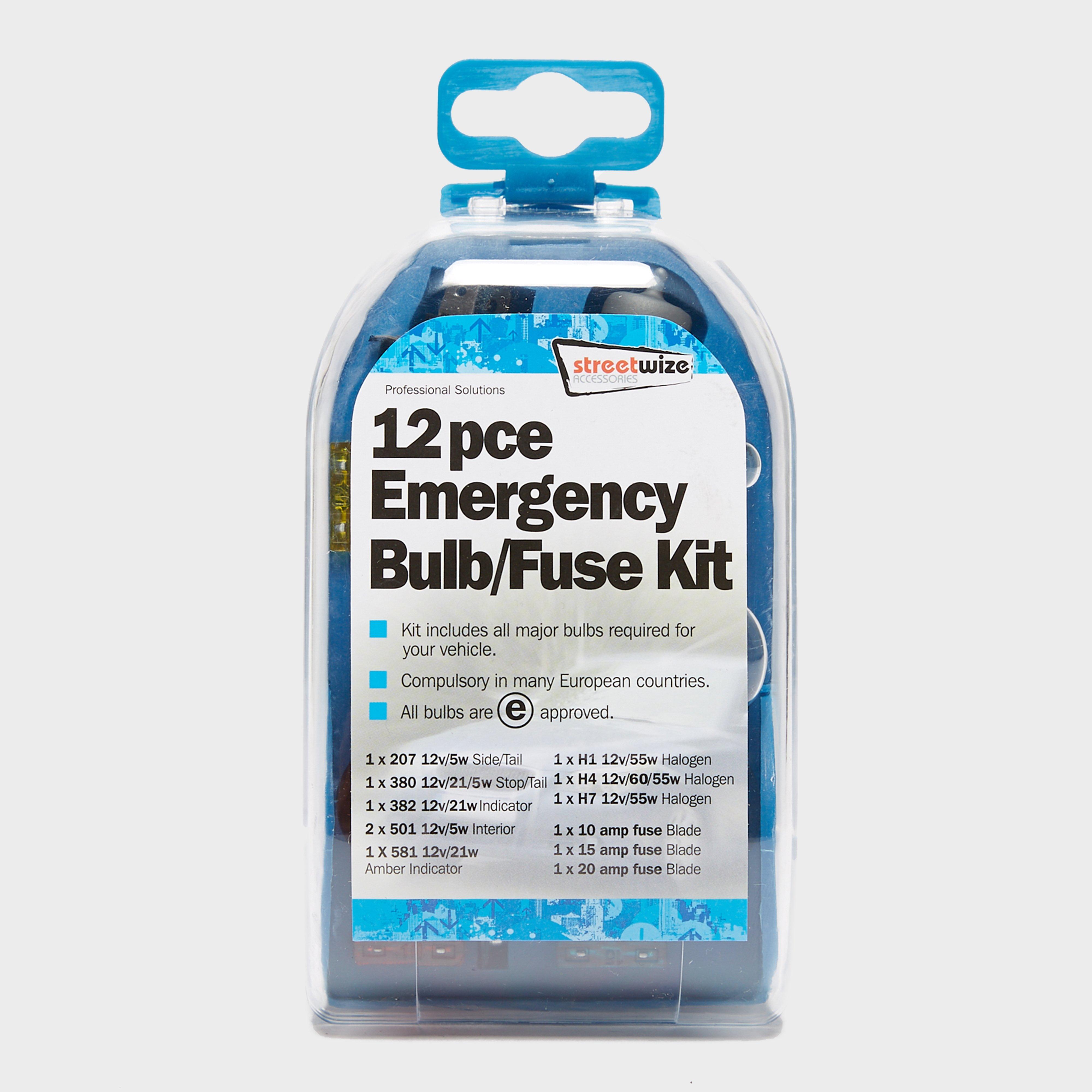 Image of Streetwize 12 Piece Emergency Bulb And Fuse Kit - Blue, Blue