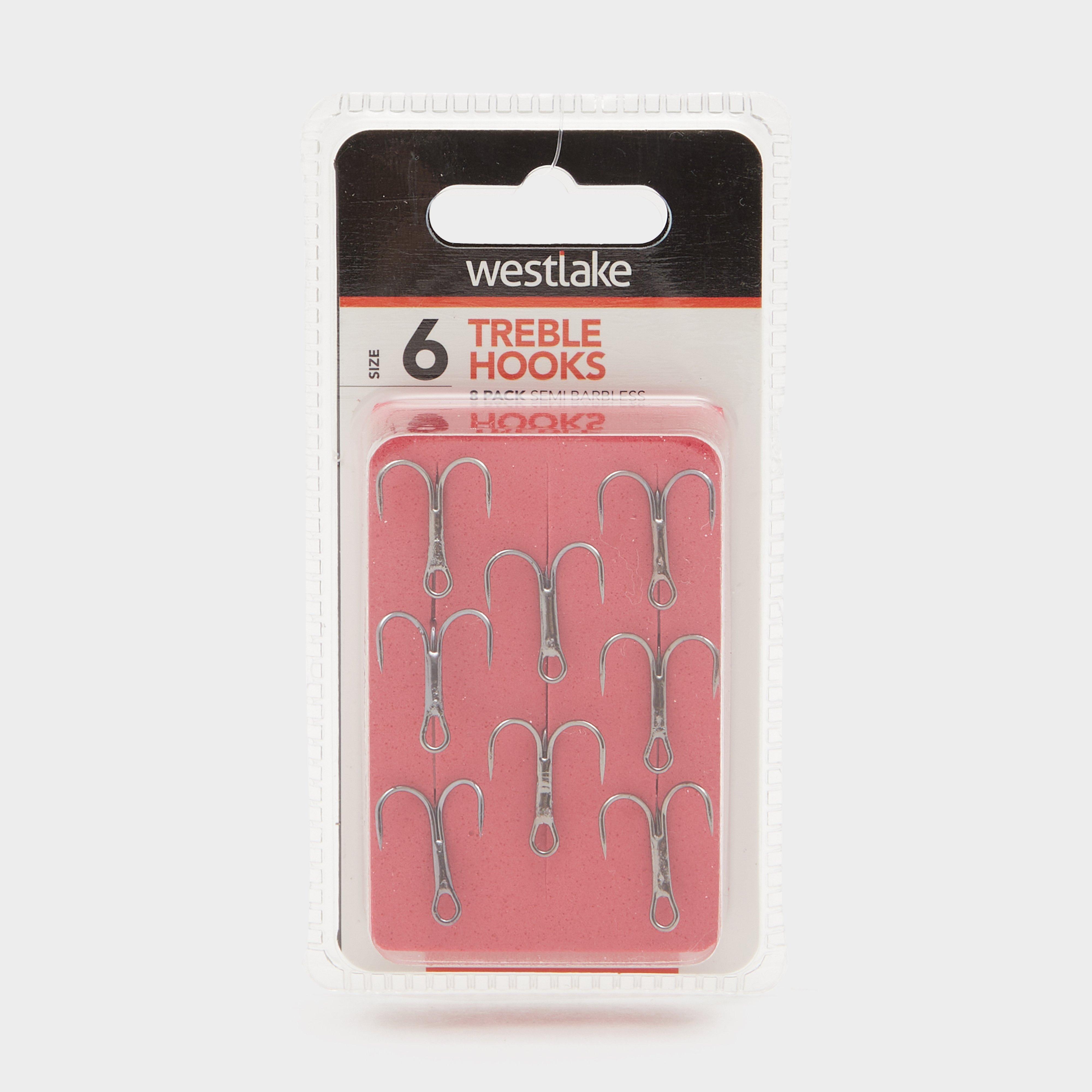 Photos - Fishing Hook / Jig Head West Lake Semi-Barbed Treble Hooks  (Size 6)