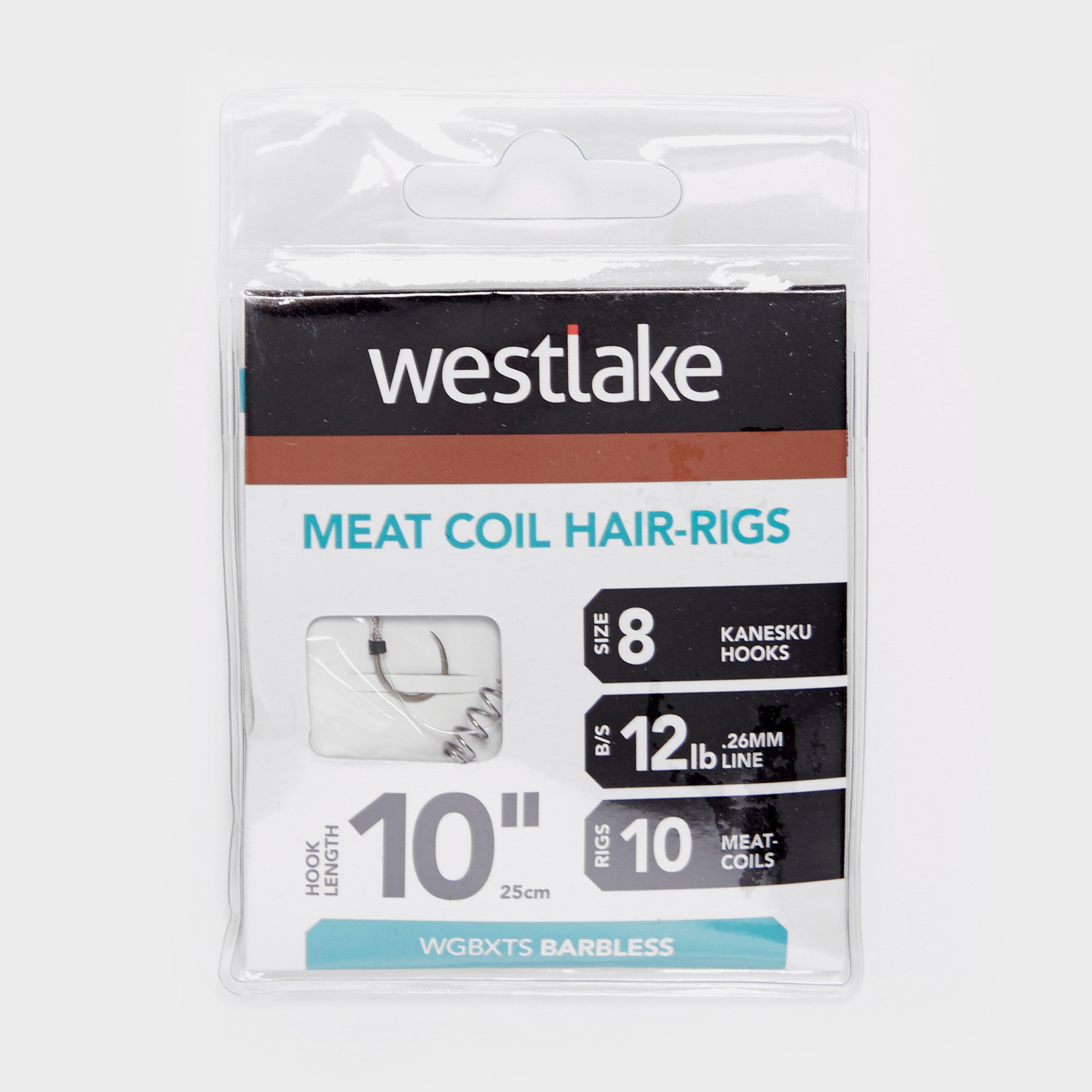 Photos - Bait West Lake Meat Coil Hair-Rigs  - Silver, Silver (Size 8)