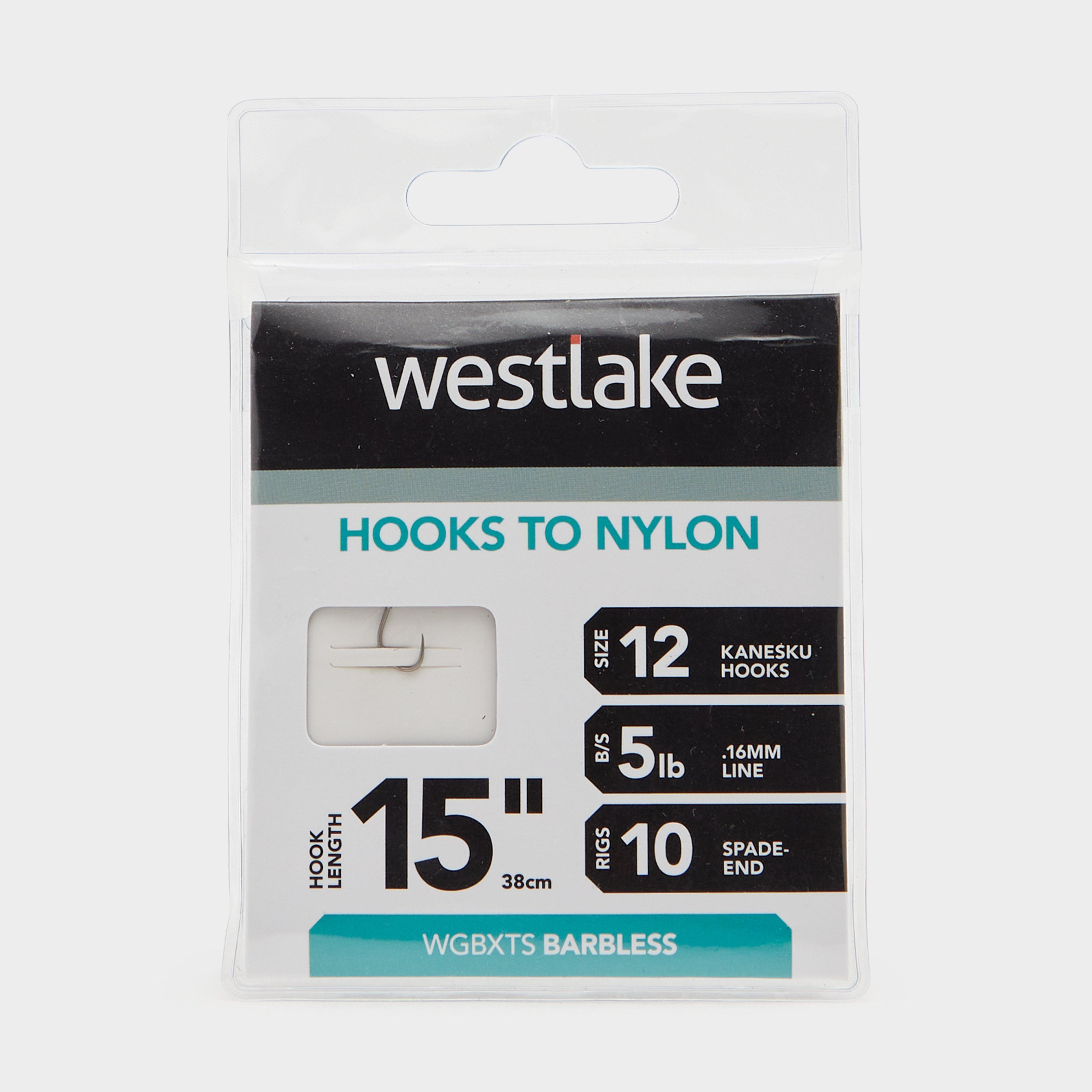 Photos - Bait West Lake Barbless Hooks to Nylon , White (Size 12)