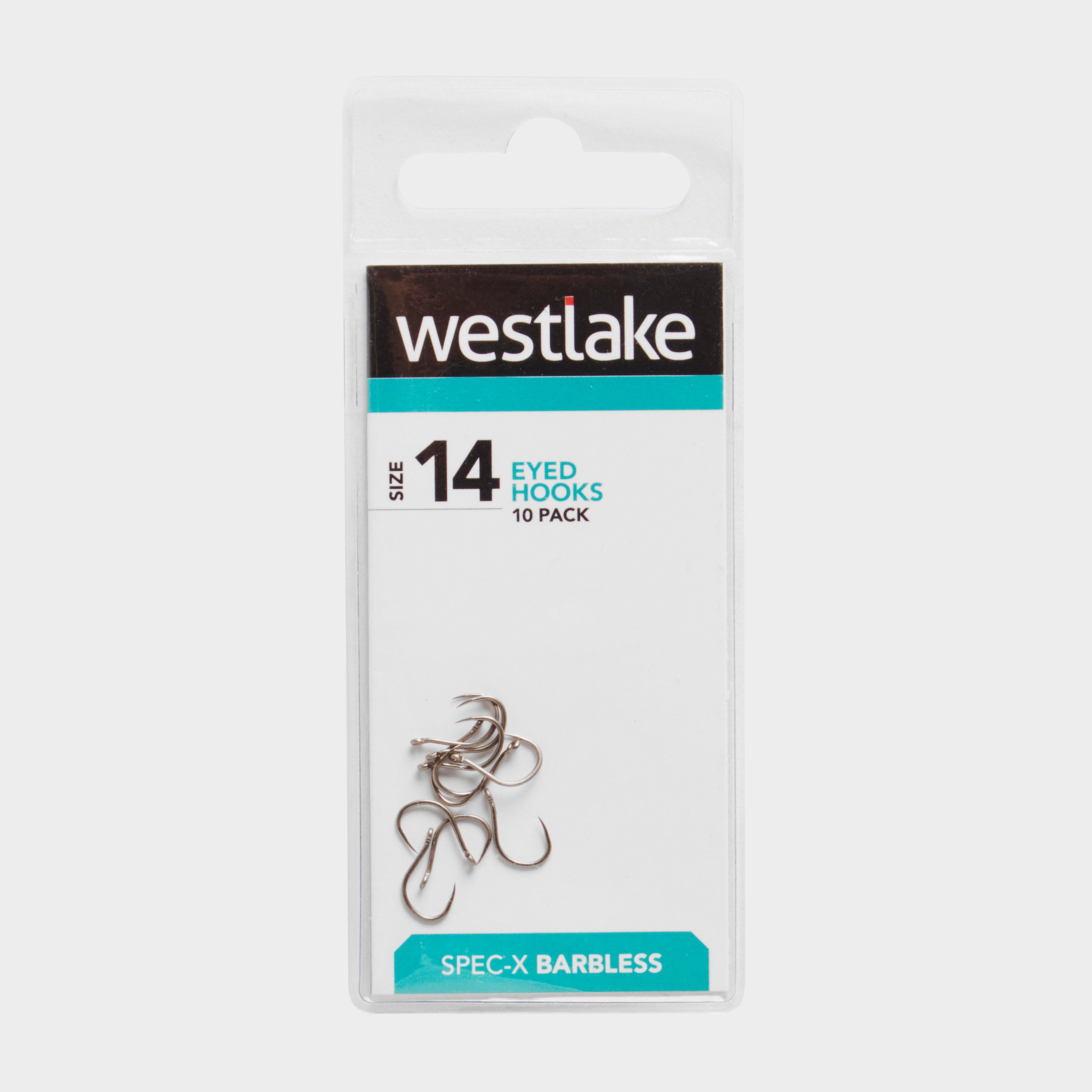 Photos - Fishing Hook / Jig Head West Lake Eyed Barbless 14, Silver 