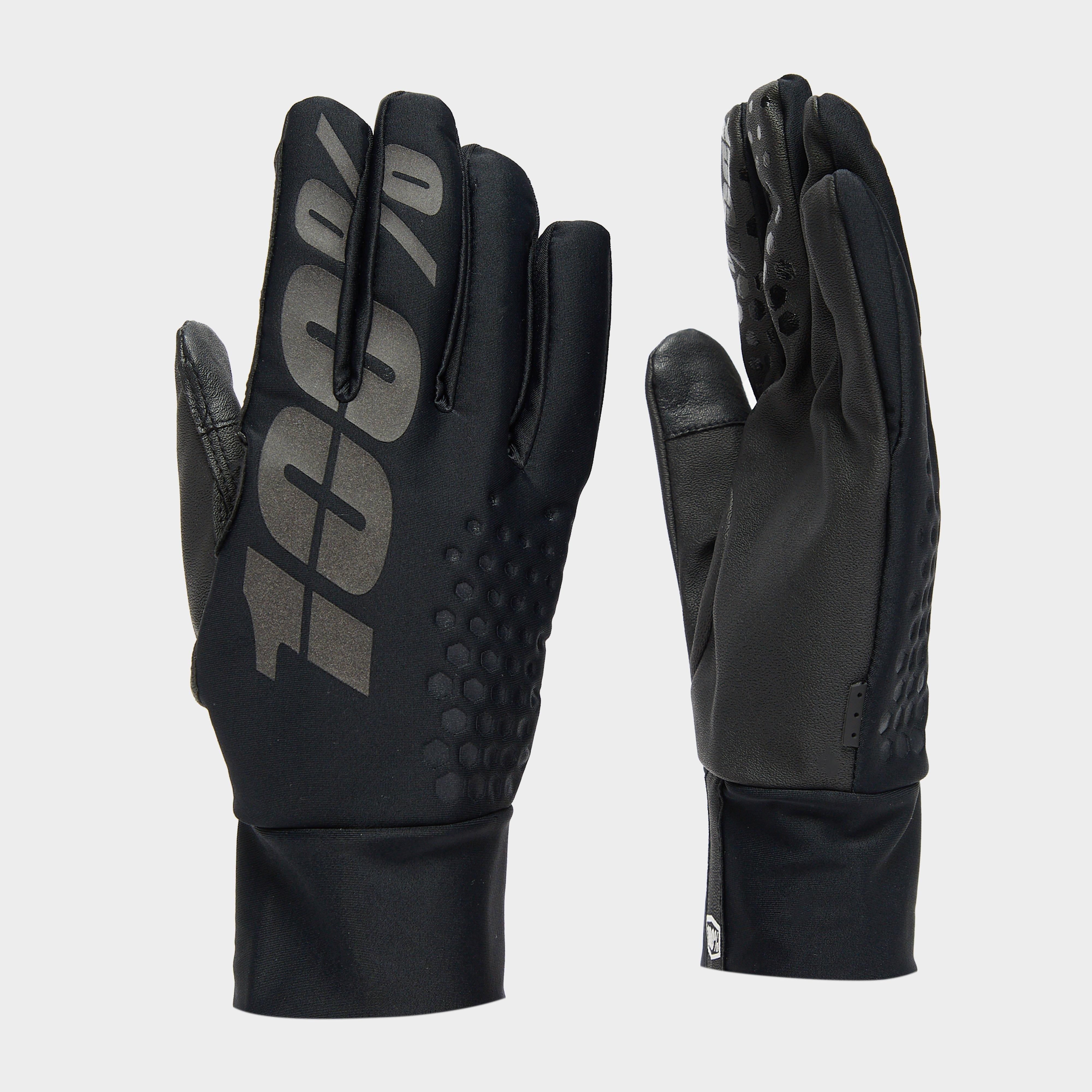 Image of 100% Men's Brisker Hydromatic Waterproof Gloves - Black, Black