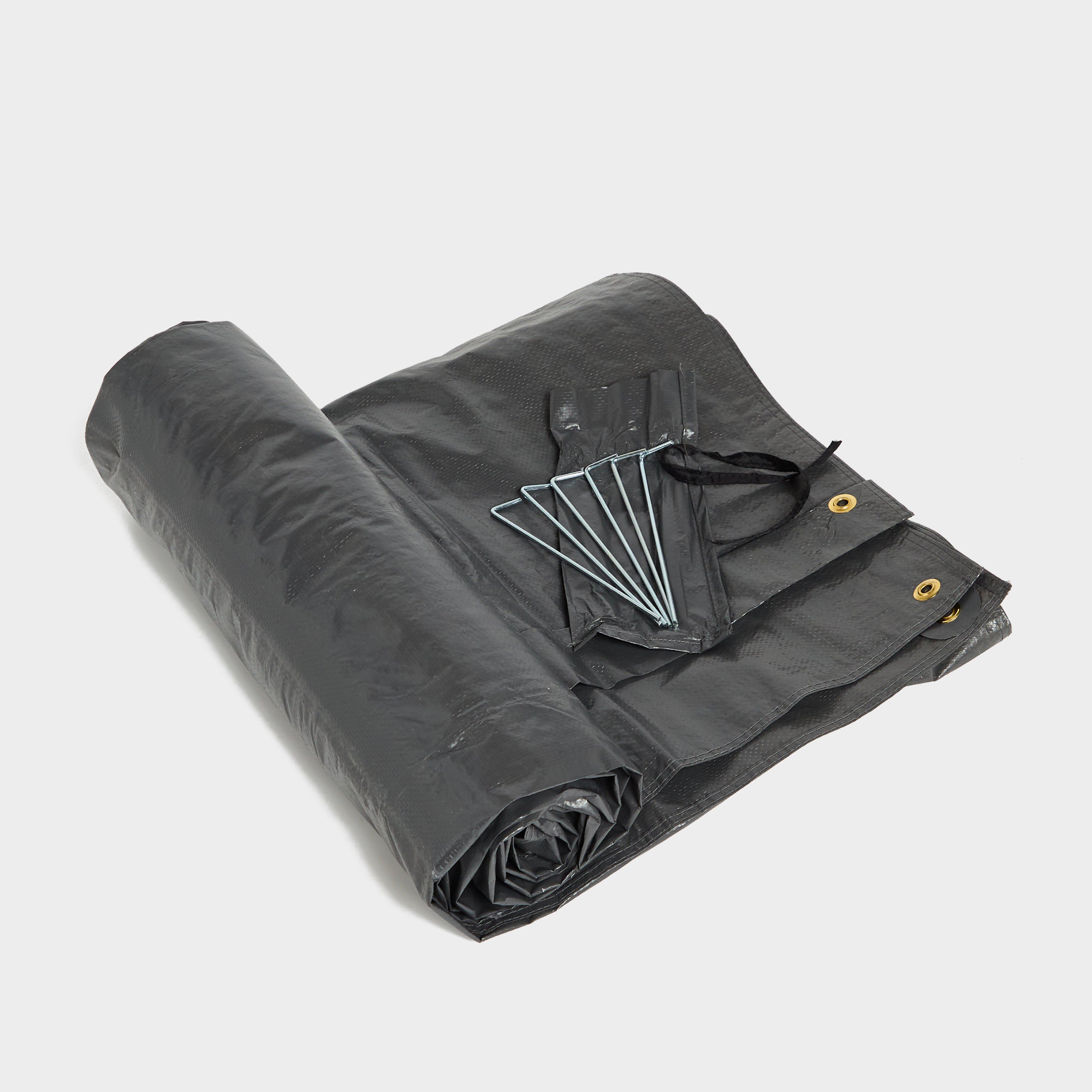 Hi-Gear Hi-Gear Hampton 4 Tent Footprint - Black, Black