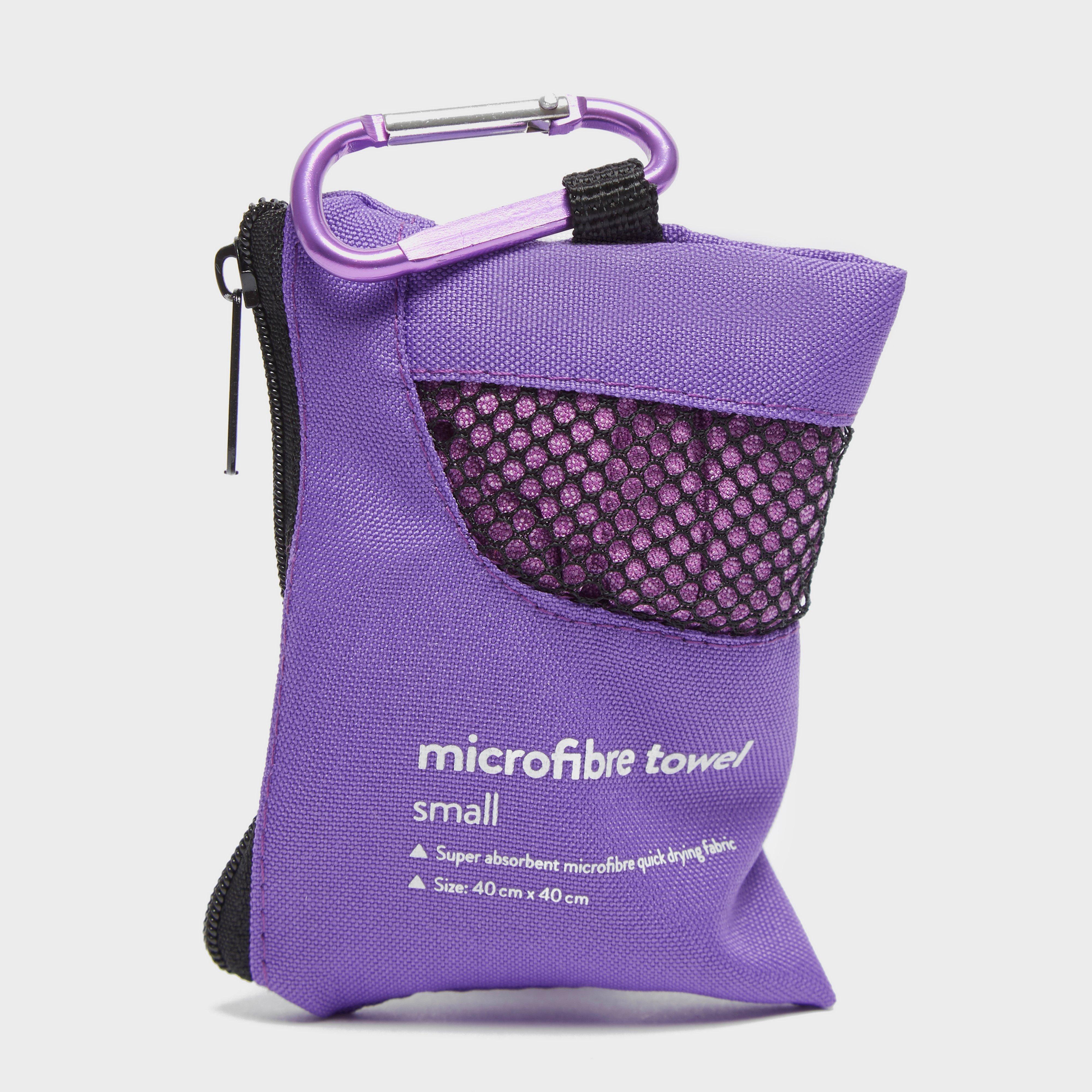 Image of Eurohike Microfibre Mini Clip Towel (40X40Cm) - Purple, Purple