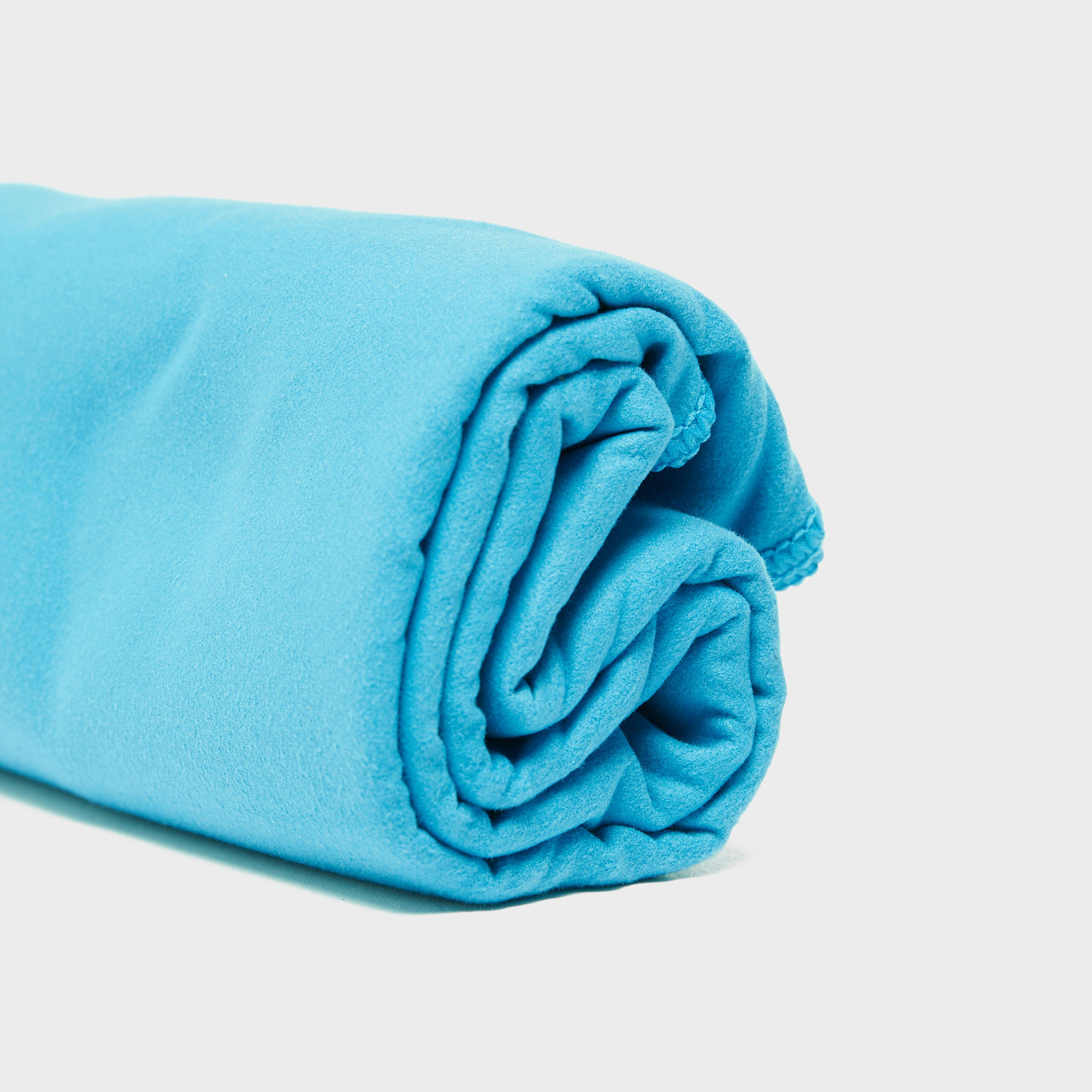 Suede Microfibre Travel Towel (Medium) - Blue, Blue