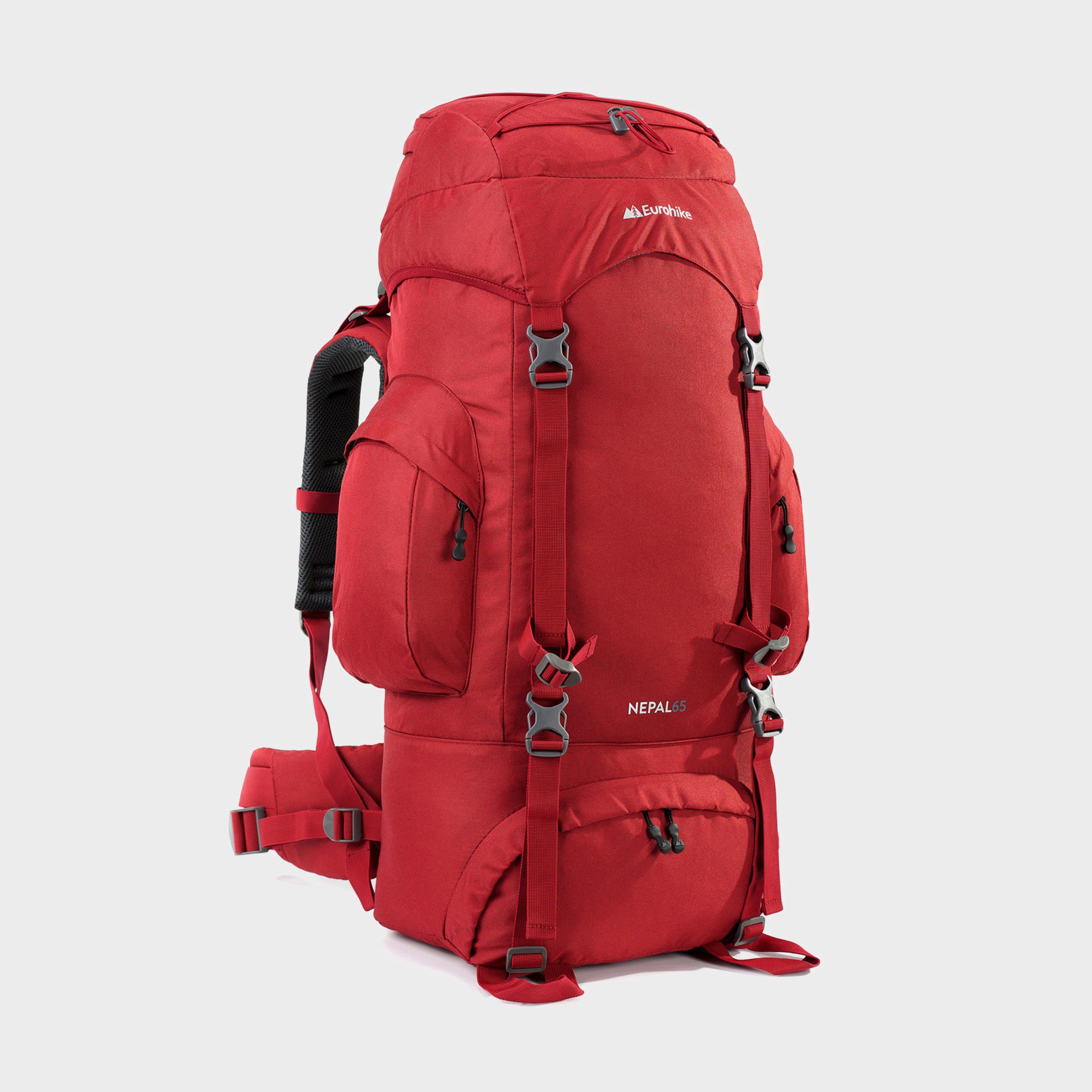 Image of Eurohike Nepal 65 Rucksack - Red, RED