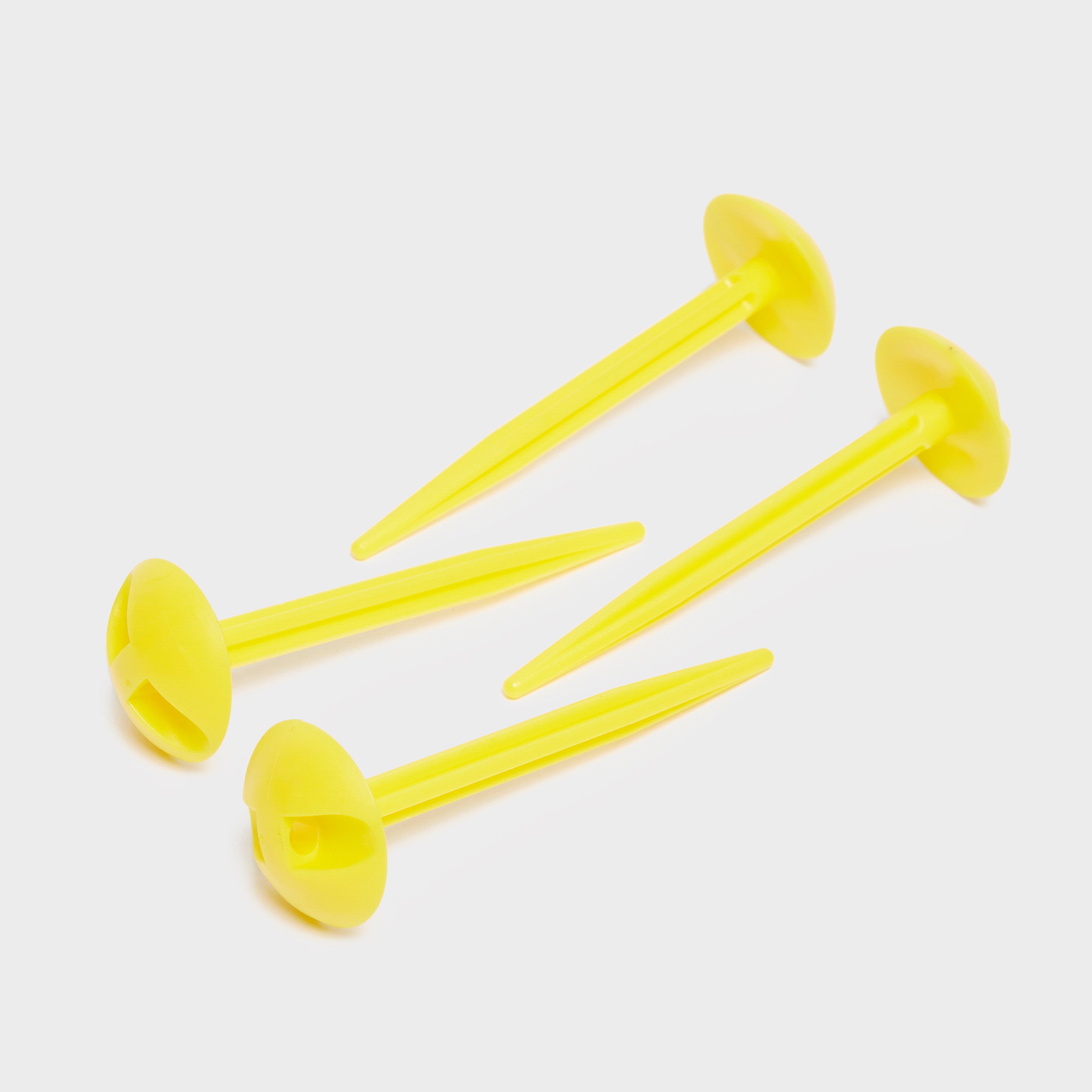 Photos - Other goods for tourism Hi-Gear Groundsheet Pegs , Yellow (8cm)