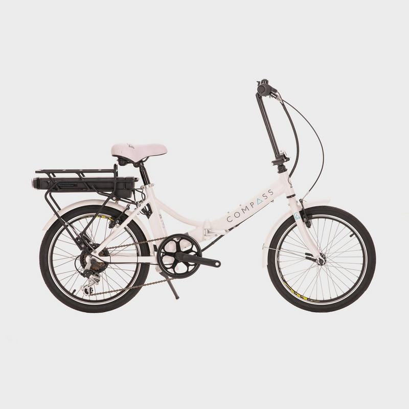 Millets Compass Comp Electric Folding Bike - Yellow, Yellow