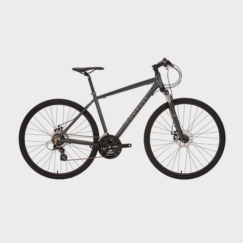 Millets Compass Control Hybrid Bike - Grey, Grey