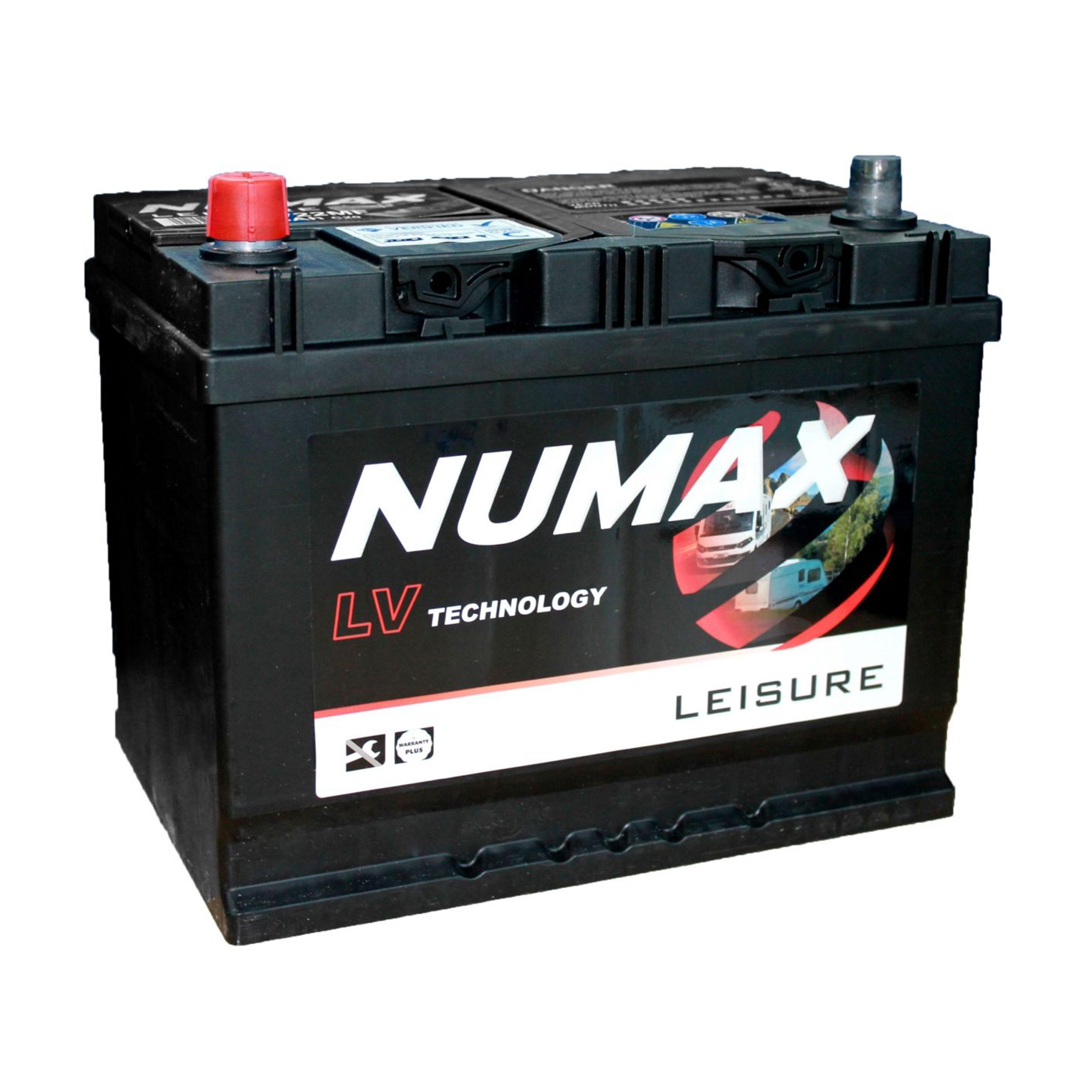 Numax Numax Lv22Mf 12V 75Ah Sealed Leisure Battery - Black, Black
