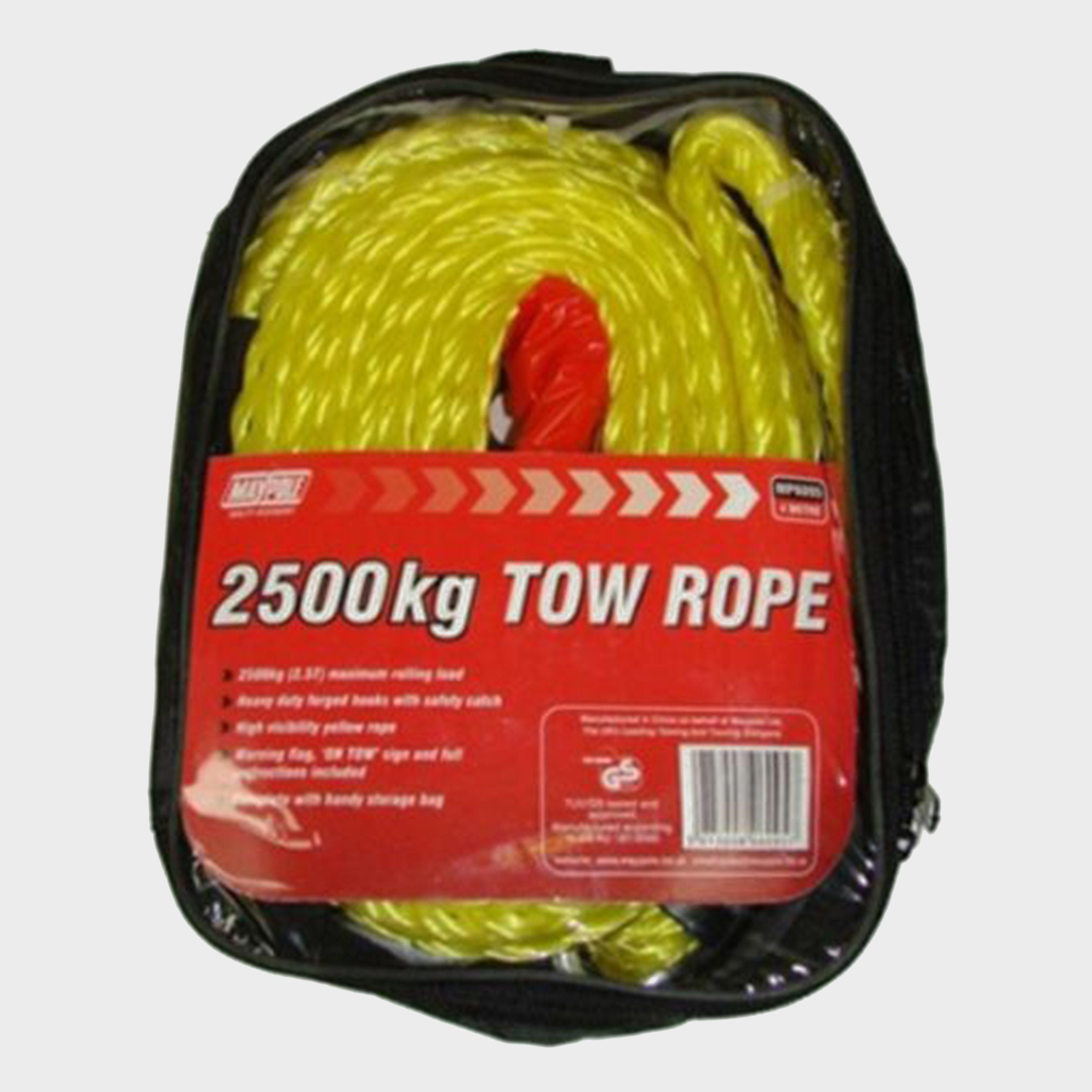 Image of Maypole 3.5M X 2500Kg Tow Rope - Yellow, Yellow