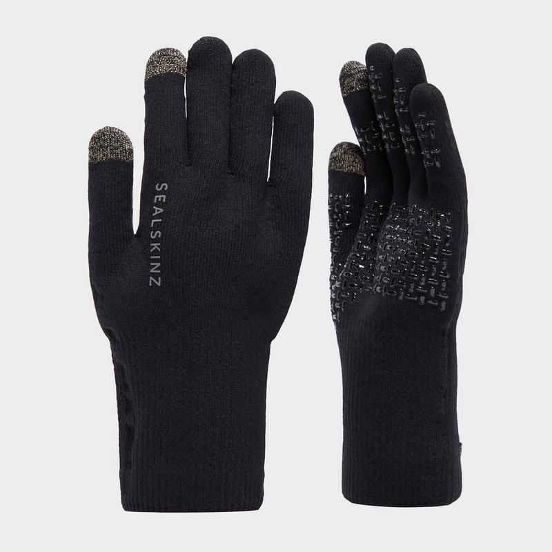 Millets SealSkinz Waterproof All Weather Ultra Grip Glove - Black, Black