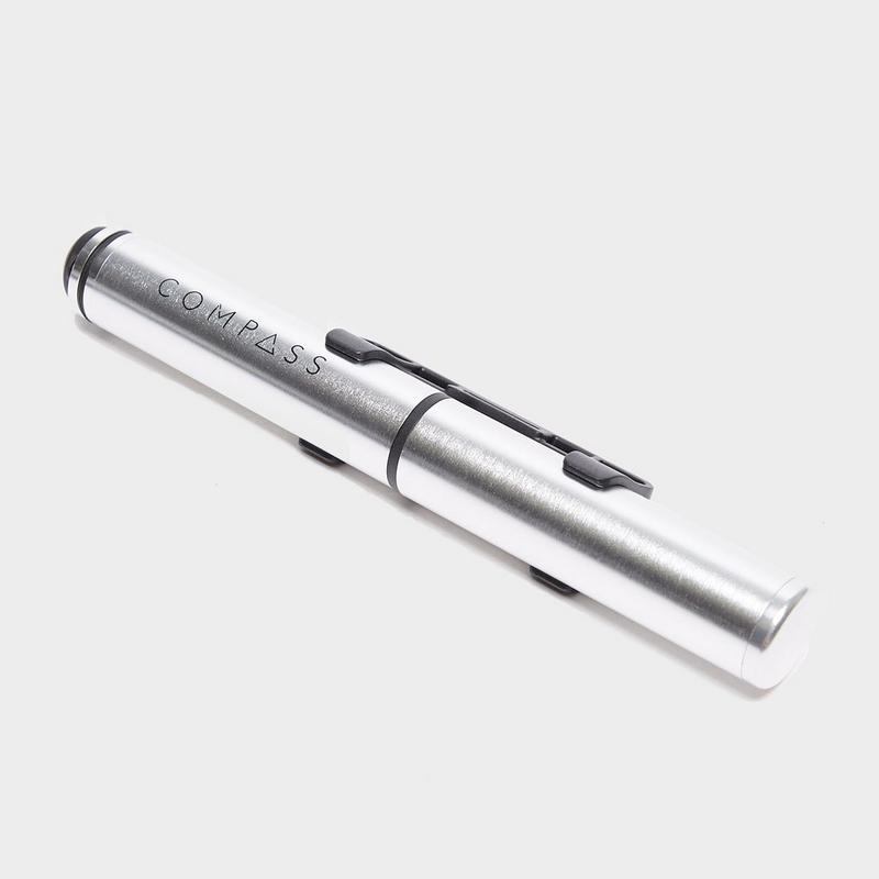 Millets Compass Mini Bike Pump - Silver, Silver