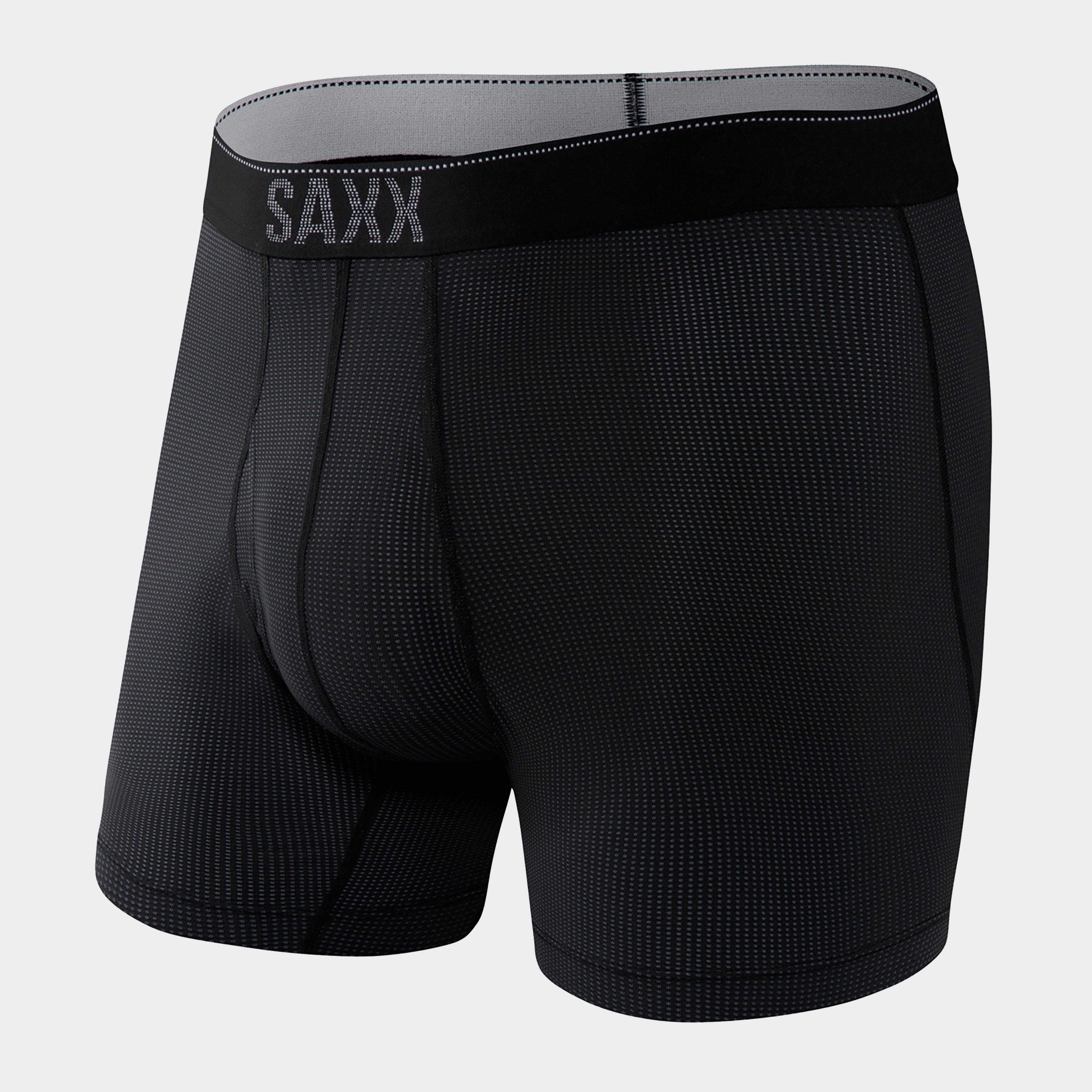 Saxx Men's Quest Boxer Brief, Black from Blacks