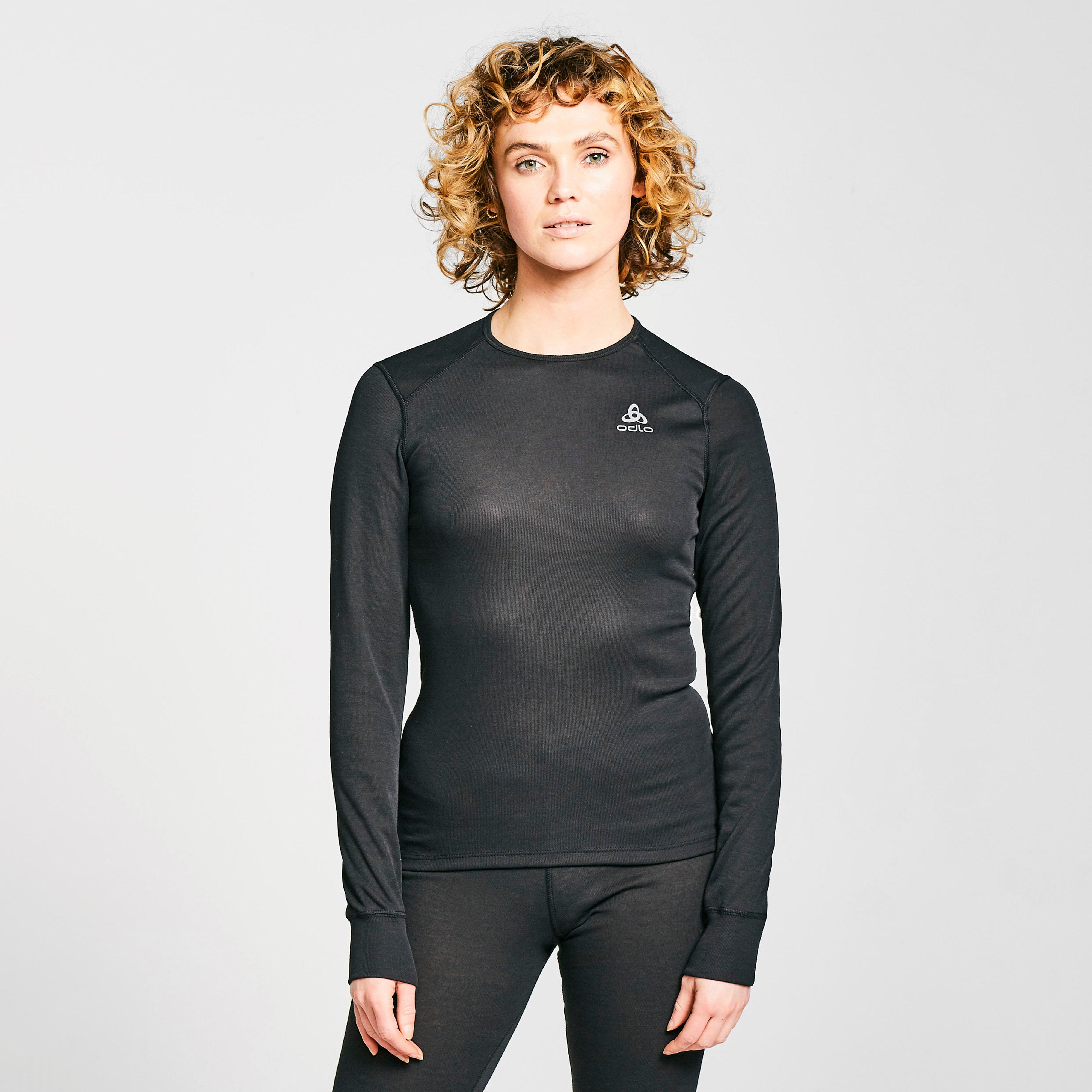 Women's Active Warm Eco Long-Sleeve Baselayer Top - Black, Black