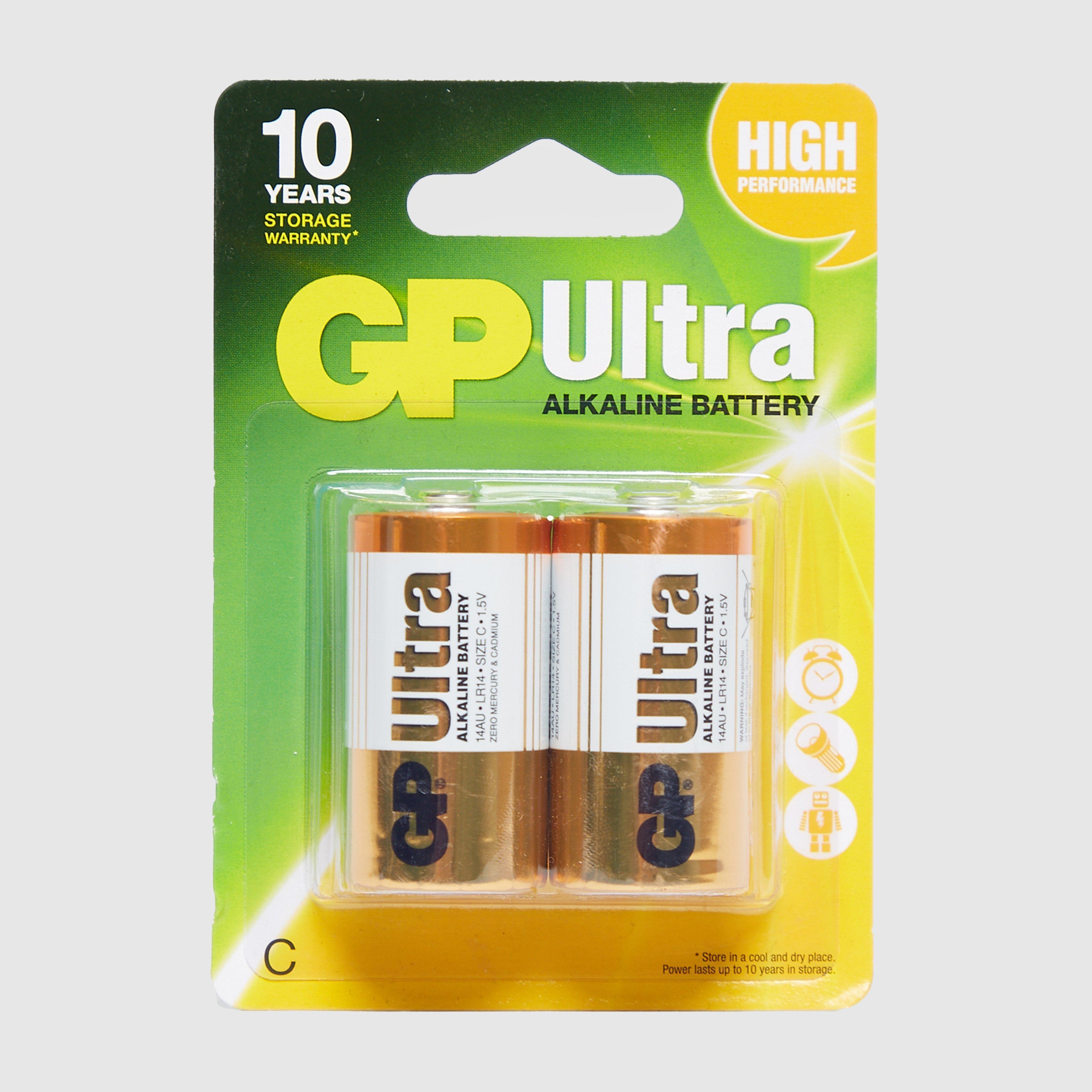 Image of Gp Batteries Ultra Batteries C 2 Pack - Yellow, Yellow