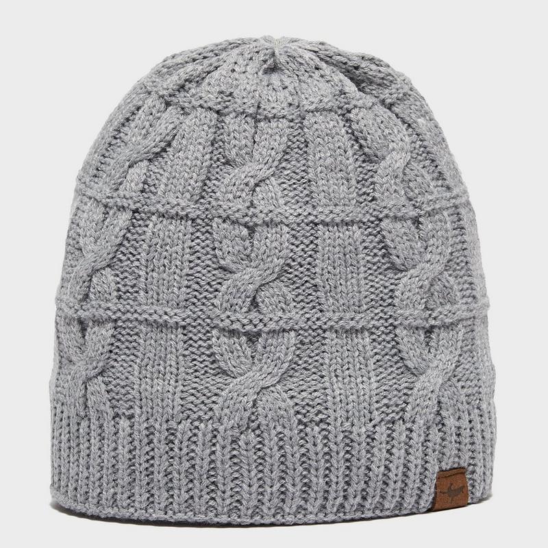 Millets SealSkinz Waterproof Knitted Beanie - Grey, Grey