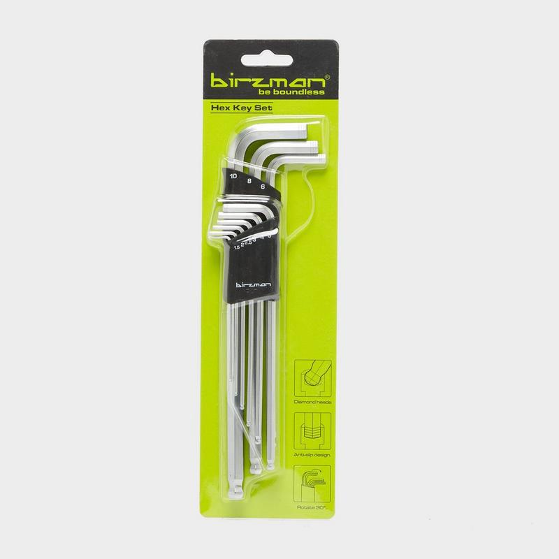 Millets Birzman Long Arm Allen Key (Pack Of 12) - Silver, Silver